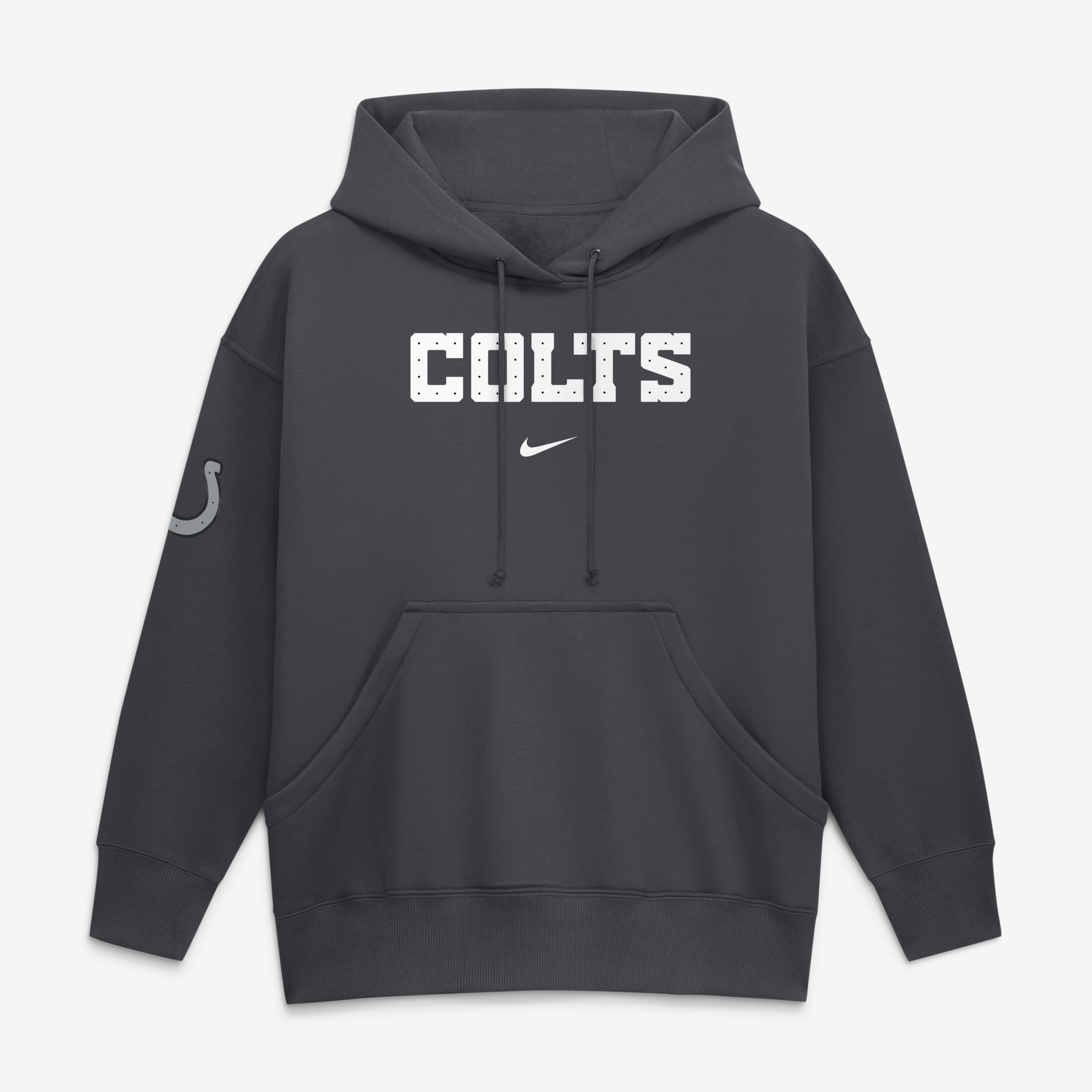Women's Nike Anthracite Indianapolis Colts 2026 Rivalries Collection Oversized Pullover Hoodie