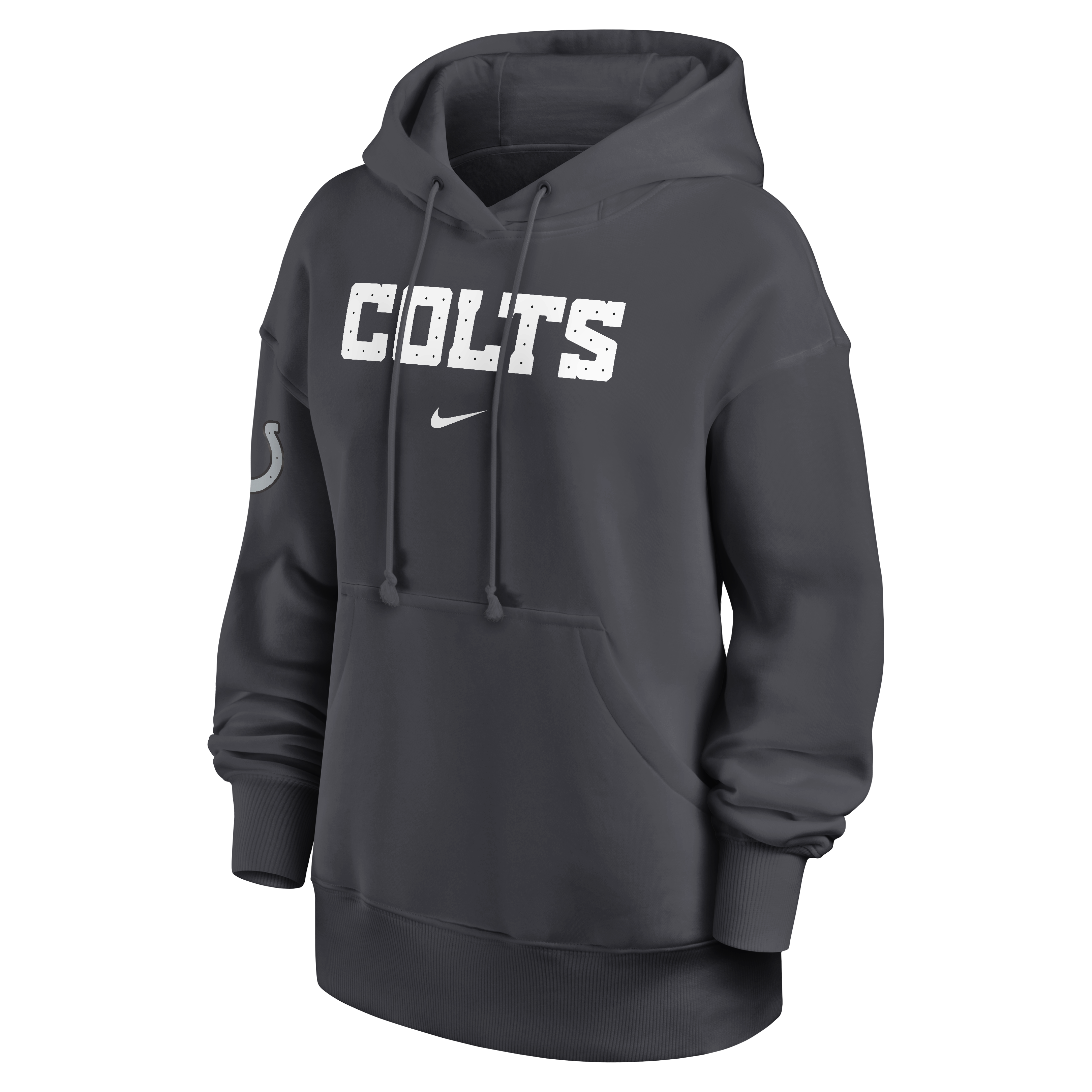 Women's Nike Anthracite Indianapolis Colts 2026 Rivalries Collection Oversized Pullover Hoodie
