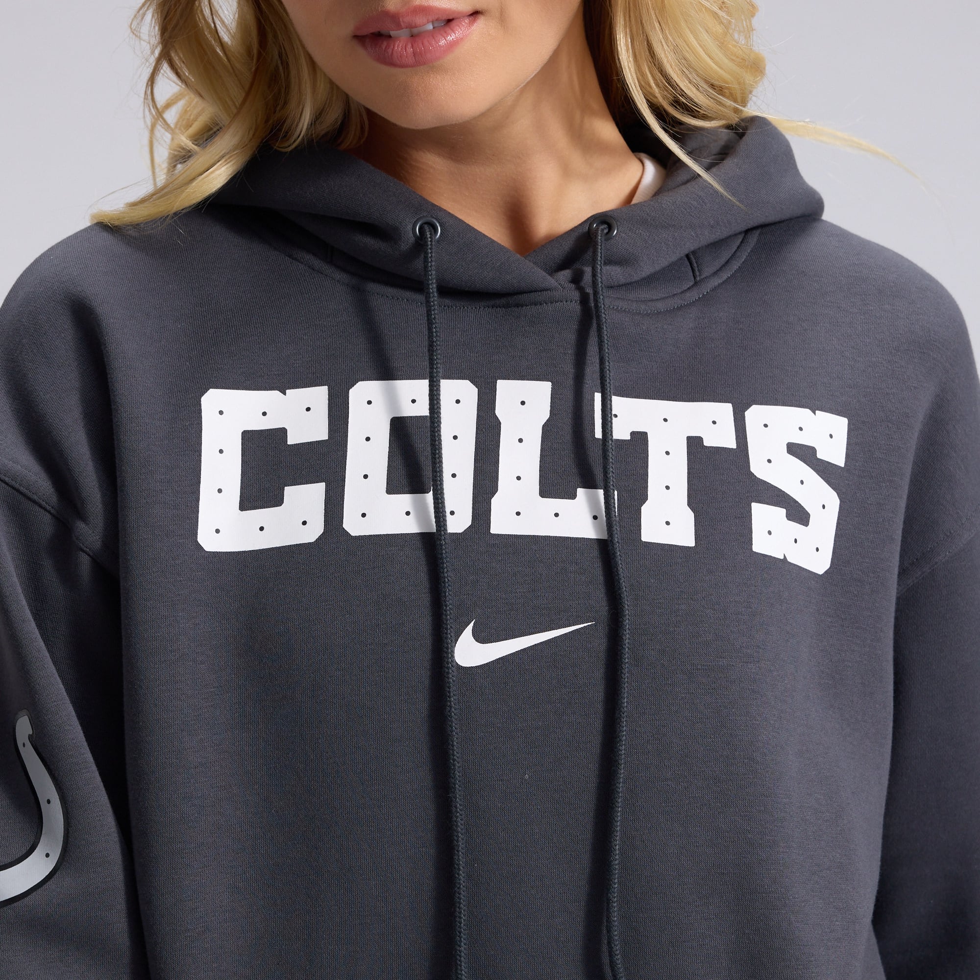 Women's Nike Anthracite Indianapolis Colts 2026 Rivalries Collection Oversized Pullover Hoodie