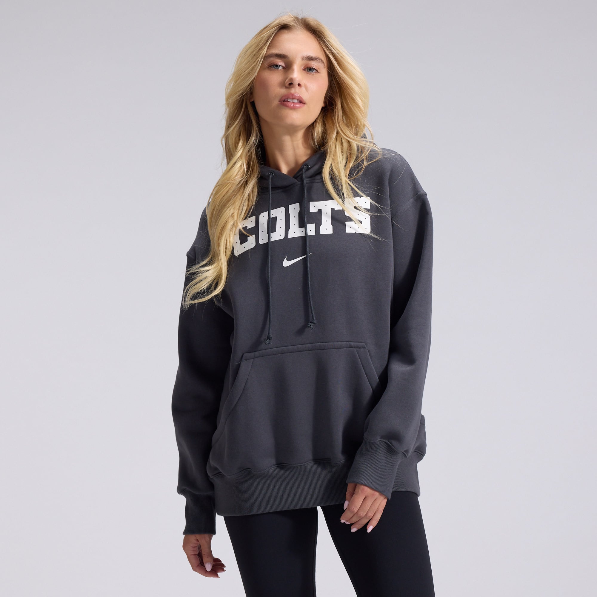 Women's Nike Anthracite Indianapolis Colts 2026 Rivalries Collection Oversized Pullover Hoodie
