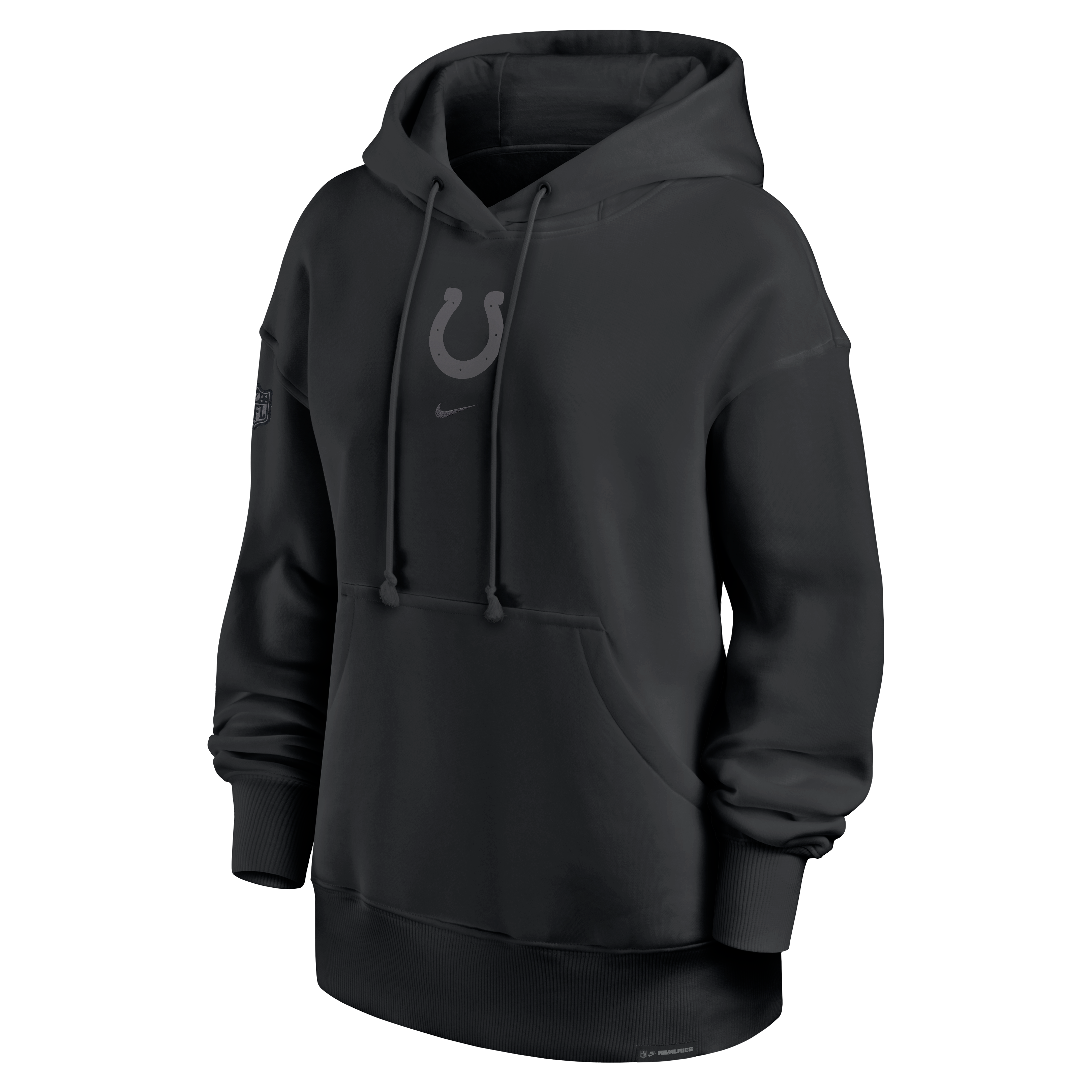 Women's Nike  Anthracite Indianapolis Colts 2026 Rivalries Collection Oversized Pullover Hoodie