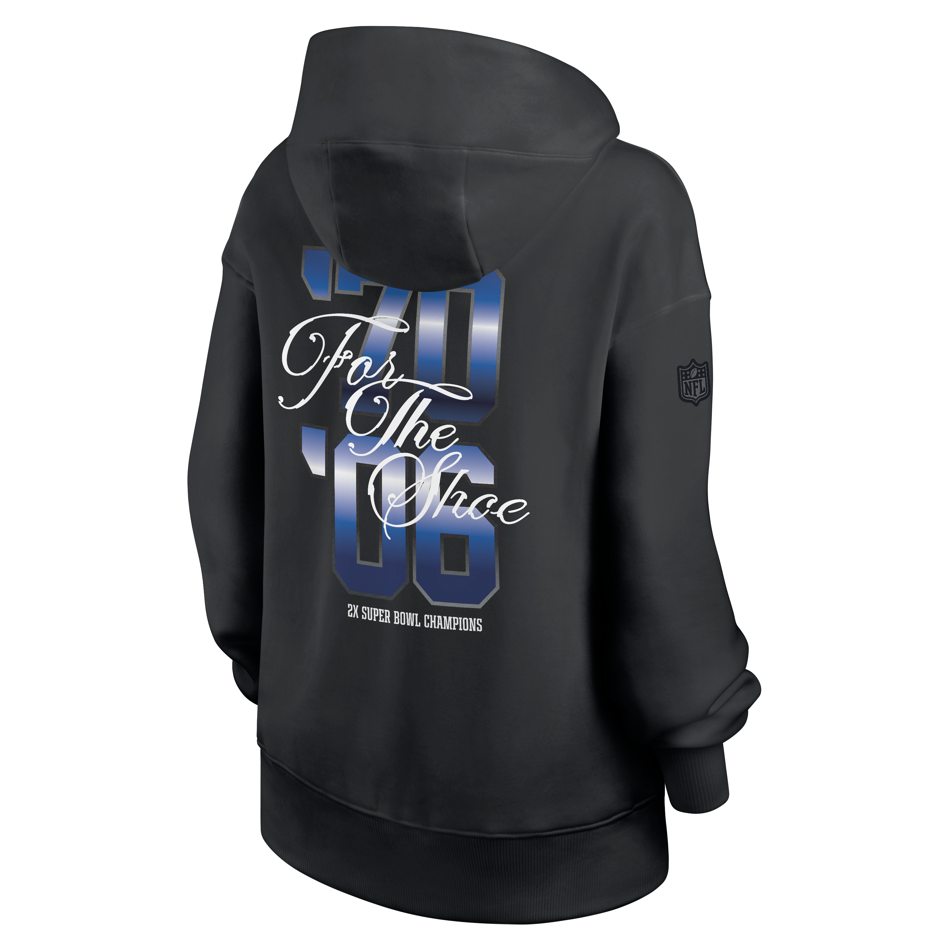 Women's Nike  Anthracite Indianapolis Colts 2026 Rivalries Collection Oversized Pullover Hoodie