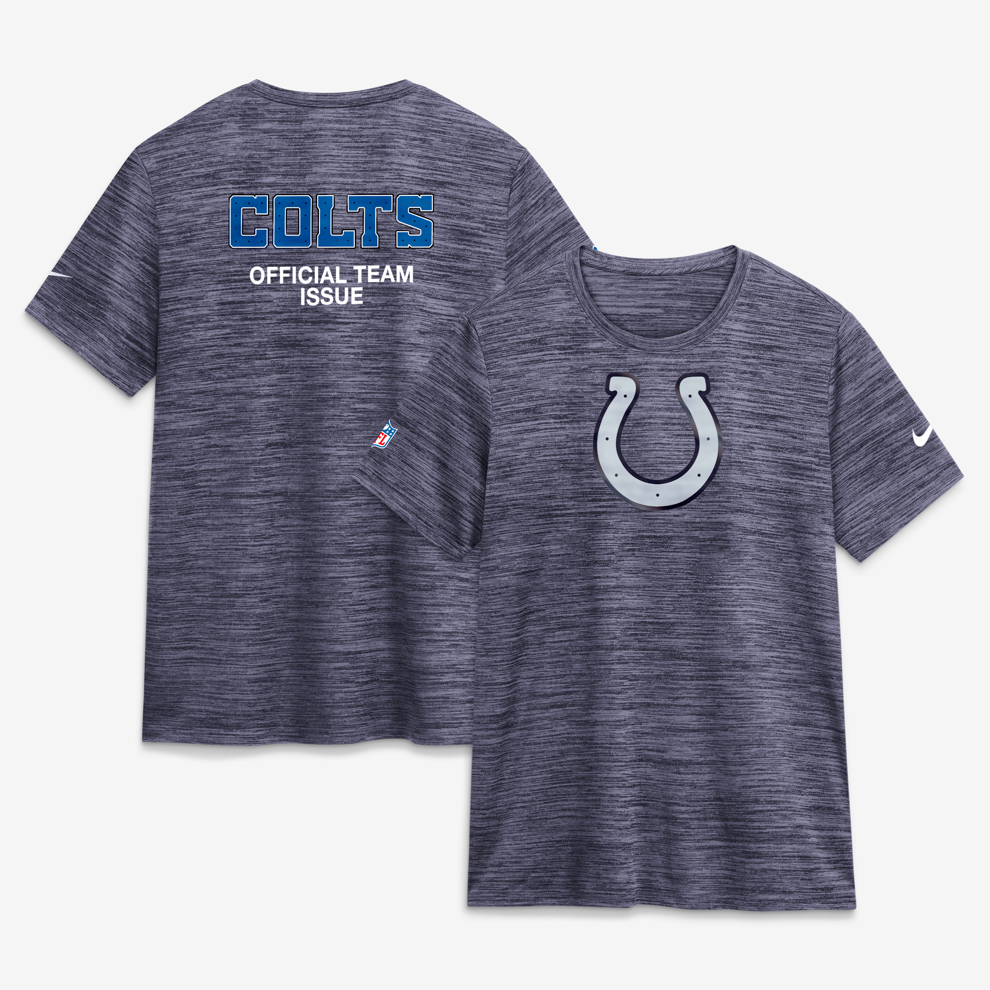 Women's Nike  Anthracite Indianapolis Colts 2026 Rivalries Collection Sideline Velocity Dri-FIT T-Shirt