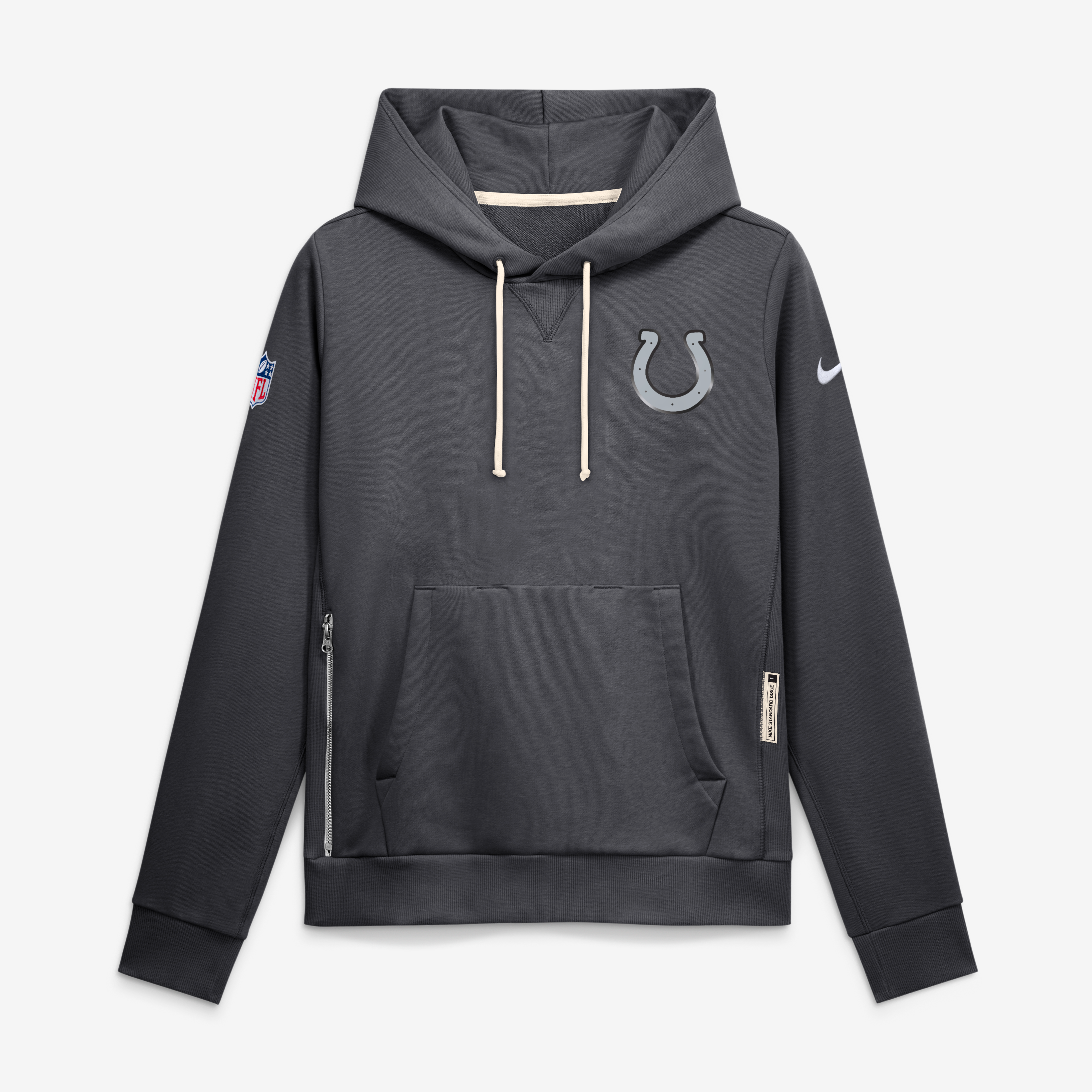Women's Nike  Anthracite Indianapolis Colts 2026 Rivalries Collection Standard Issue Sideline Pullover Hoodie