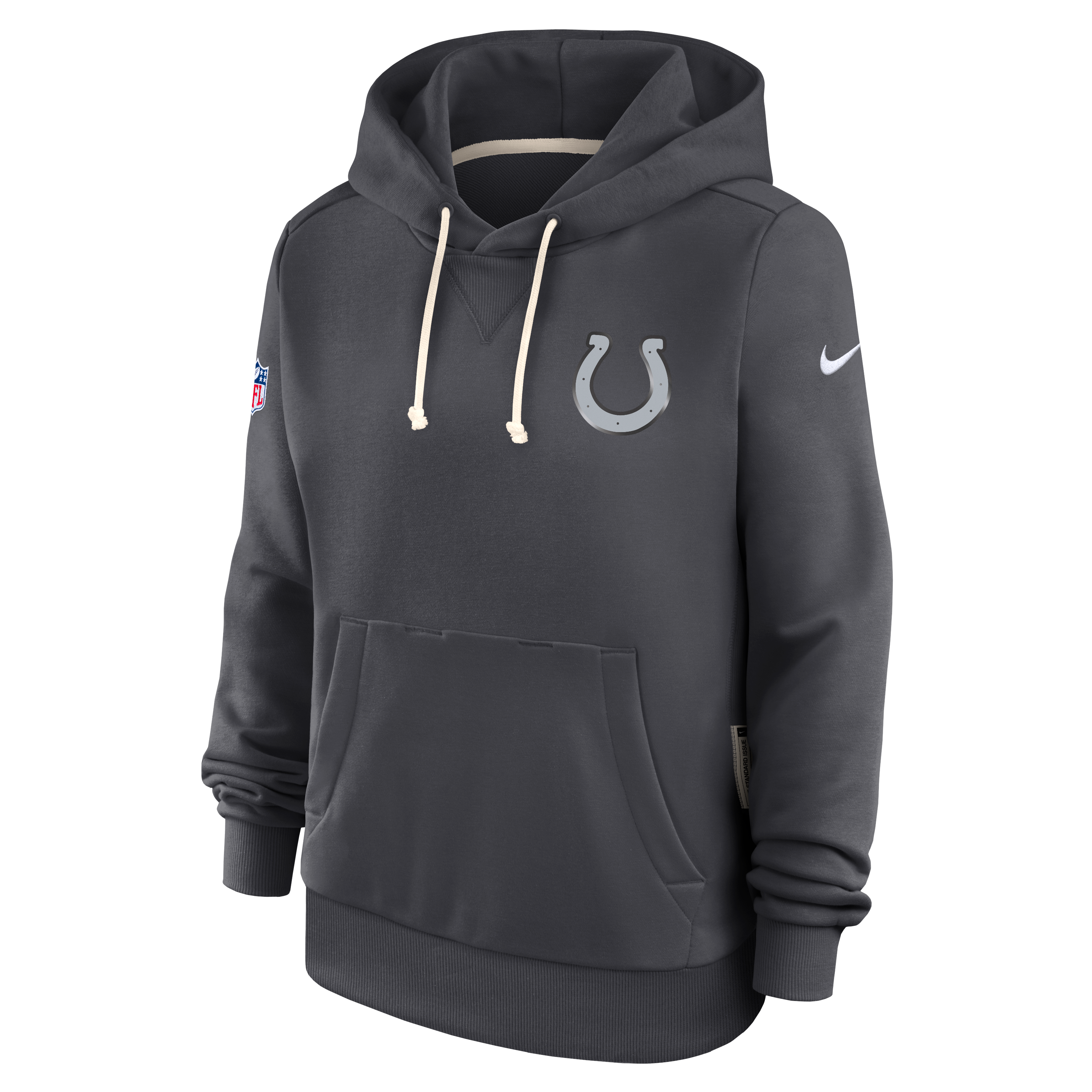 Women's Nike  Anthracite Indianapolis Colts 2026 Rivalries Collection Standard Issue Sideline Pullover Hoodie