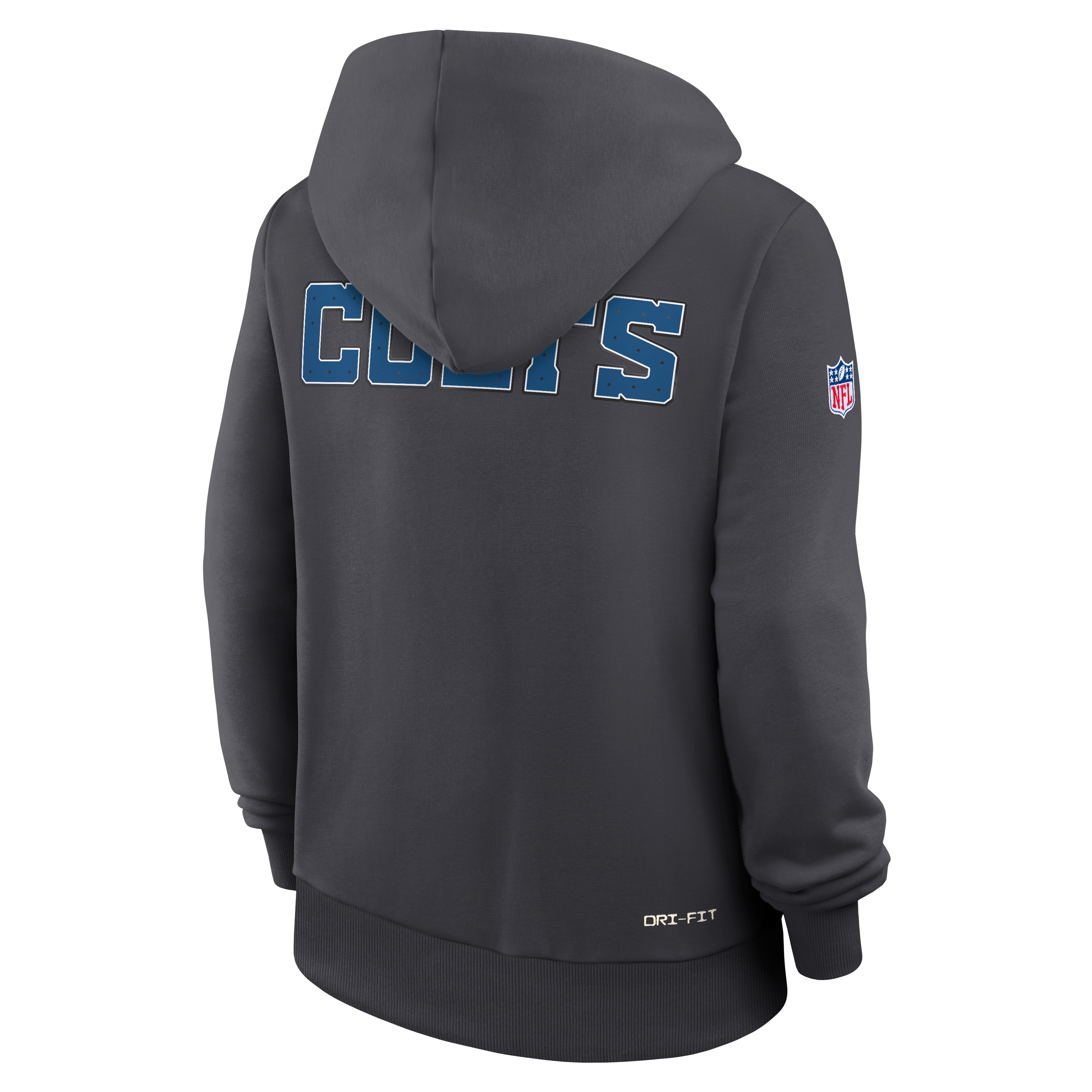 Women's Nike  Anthracite Indianapolis Colts 2026 Rivalries Collection Standard Issue Sideline Pullover Hoodie