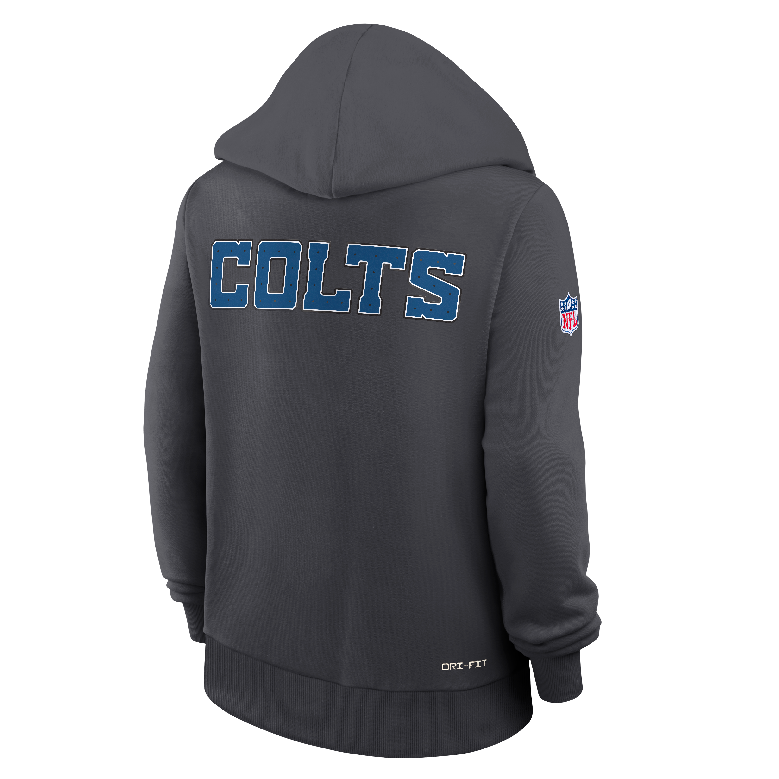 Women's Nike  Anthracite Indianapolis Colts 2026 Rivalries Collection Standard Issue Sideline Pullover Hoodie