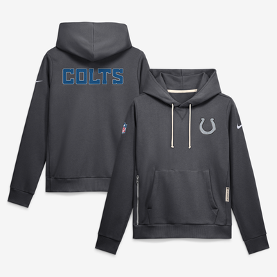  Indianapolis Colts Nike Women's 2026 Rivalries Collection Standard Issue Sideline Pullover Hoodie - Anthracite