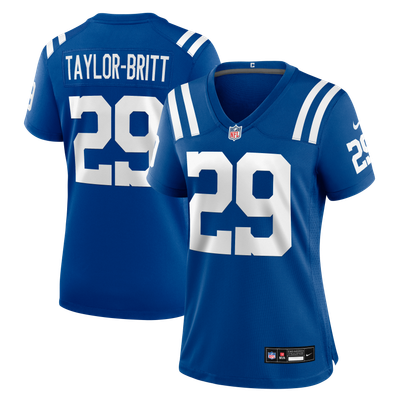 Cam Taylor-Britt Indianapolis Colts Nike Women's Team Game Jersey - Royal