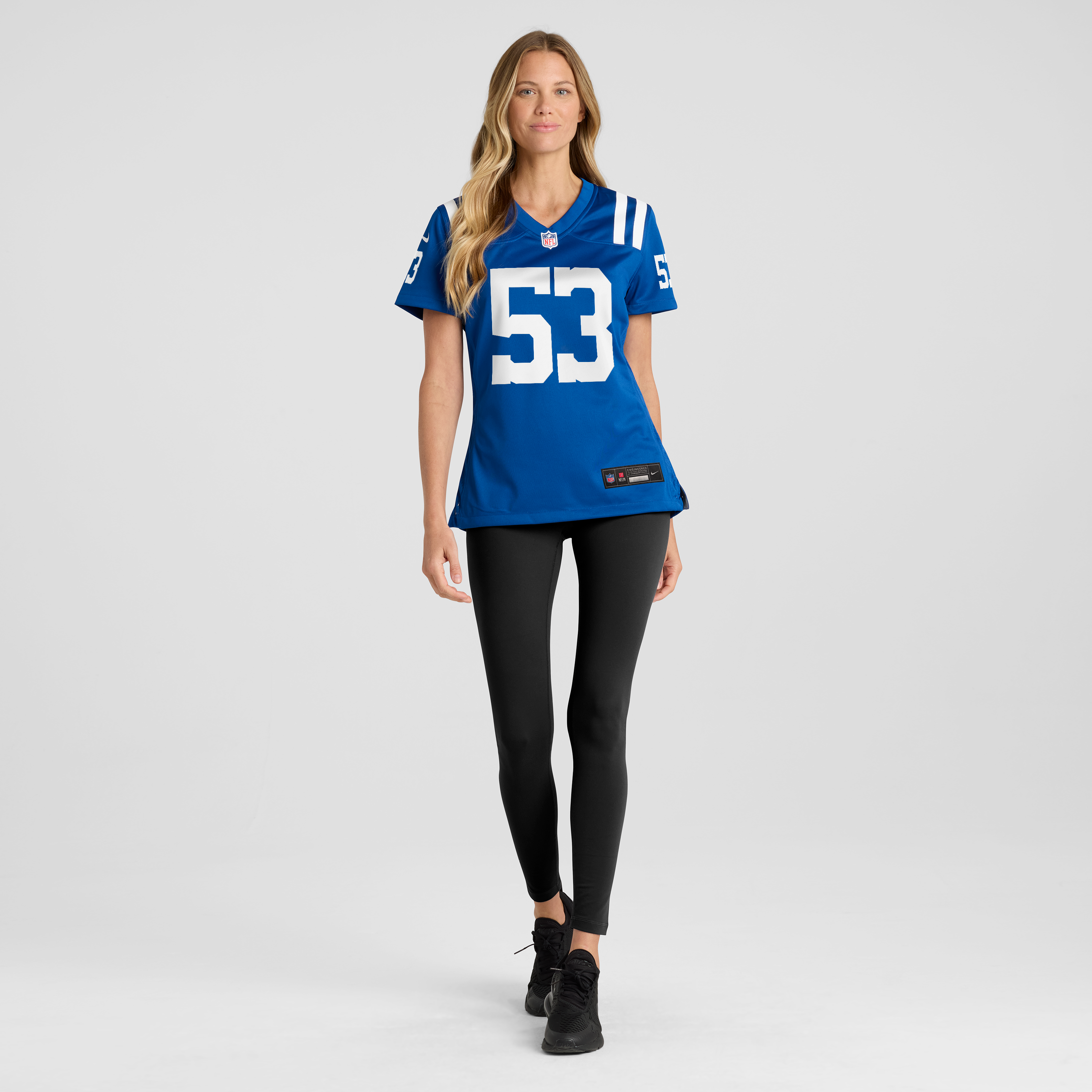 Maillot de match Nike CJ Allen Royal Indianapolis Colts pour femmes