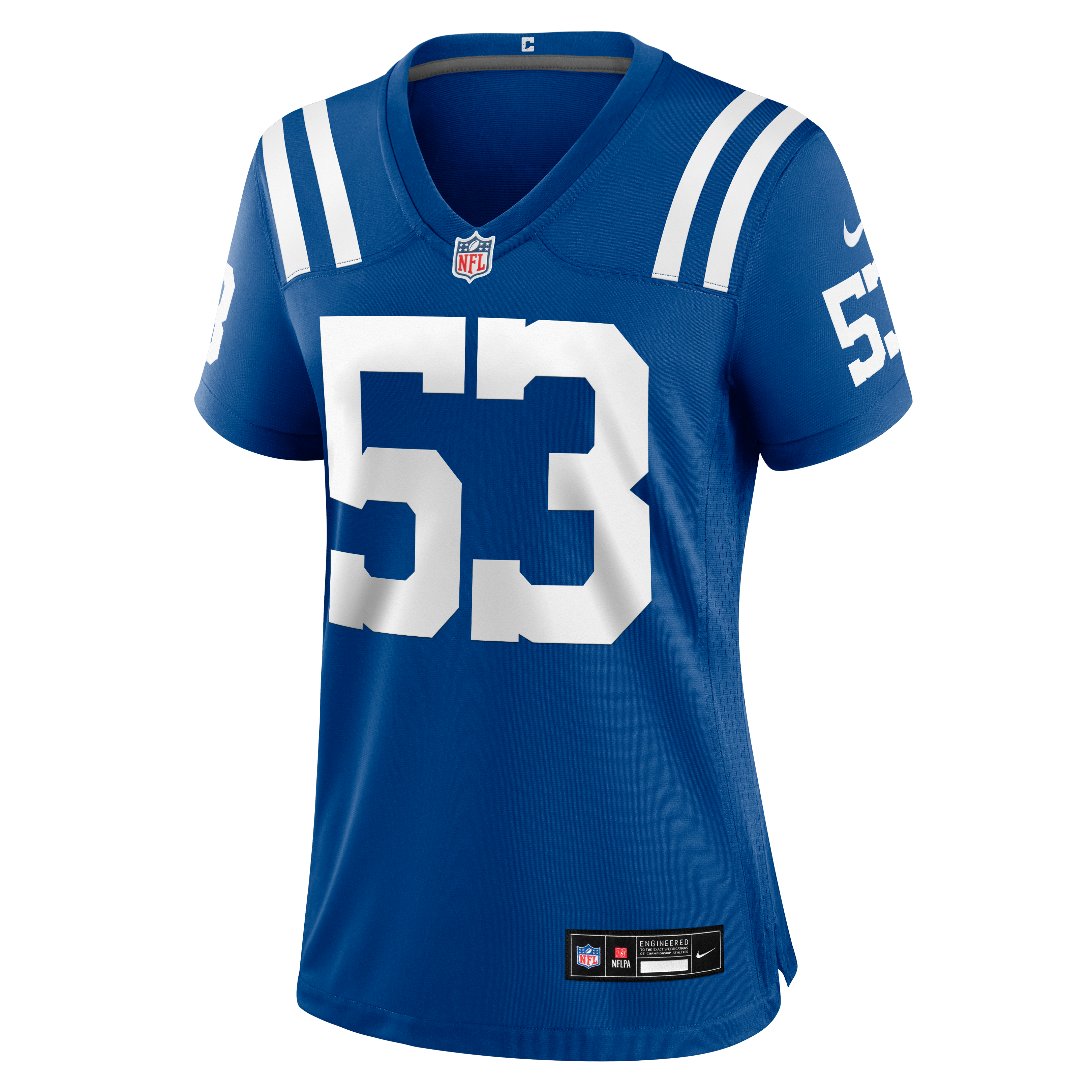 Maillot de match Nike CJ Allen Royal Indianapolis Colts pour femmes
