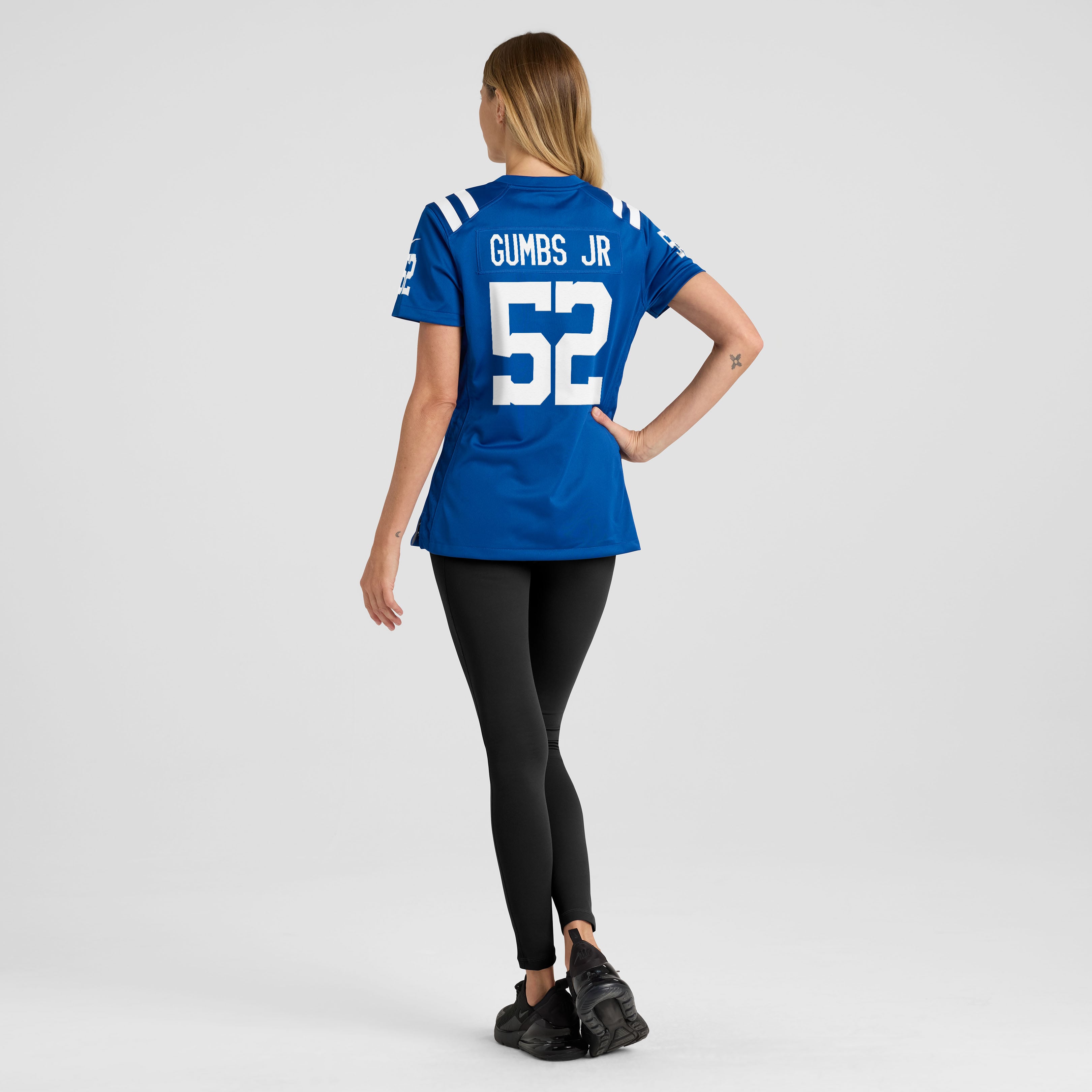 Maillot de match Nike George Gumbs Jr. Royal Indianapolis Colts pour femmes