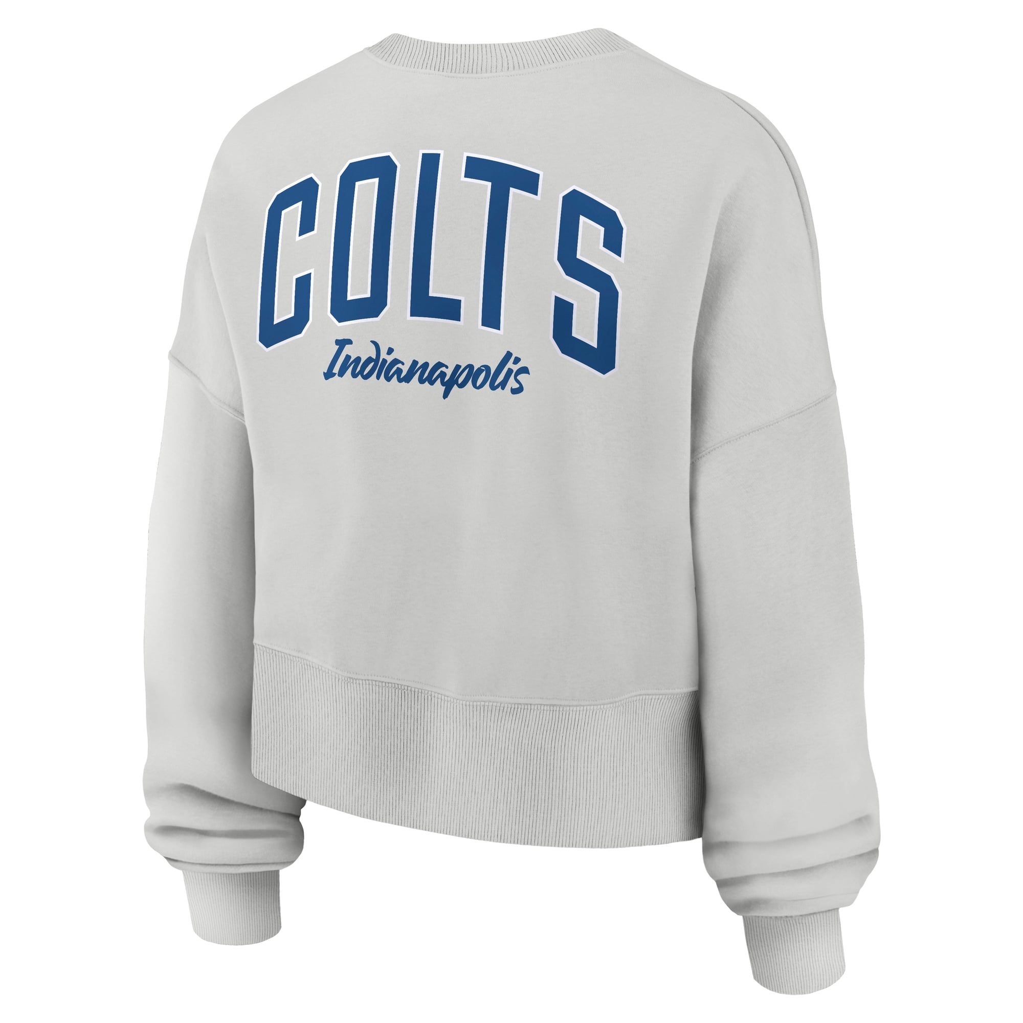 Women's Nike Gray Indianapolis Colts Oversized Primetime Phoenix Fleece Sweatshirt