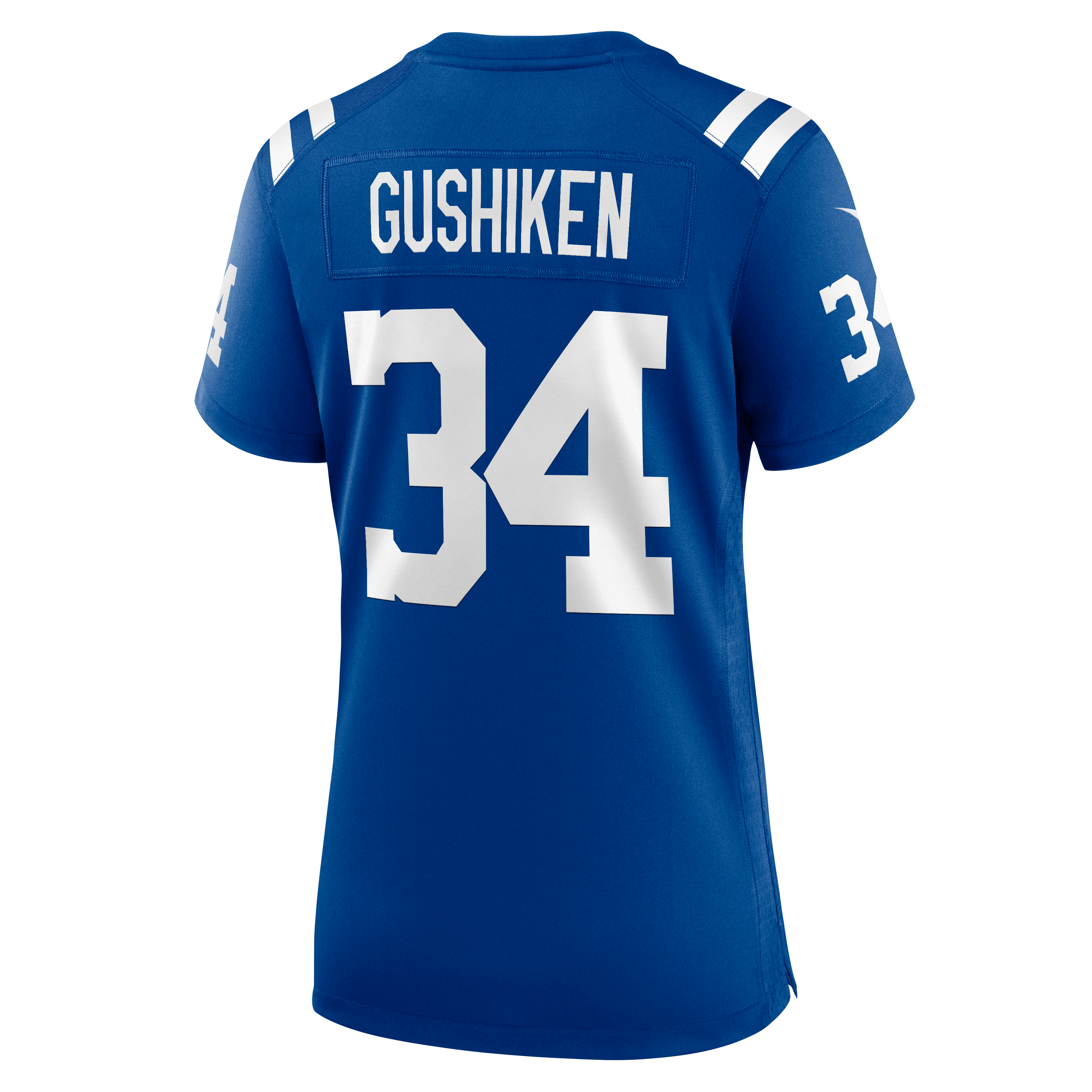 Maillot de match Nike Kapena Gushiken Royal Indianapolis Colts pour femmes