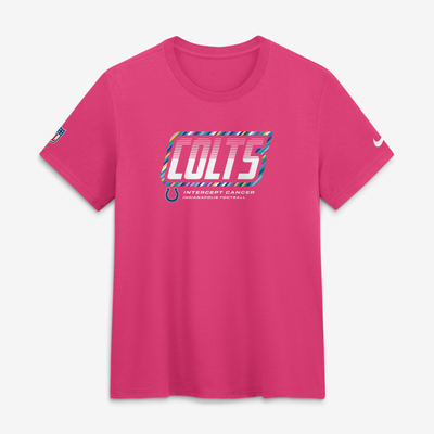  Indianapolis Colts Nike Women's 2026 NFL Crucial Catch Tri-Blend Dri-FIT T-Shirt - Pink