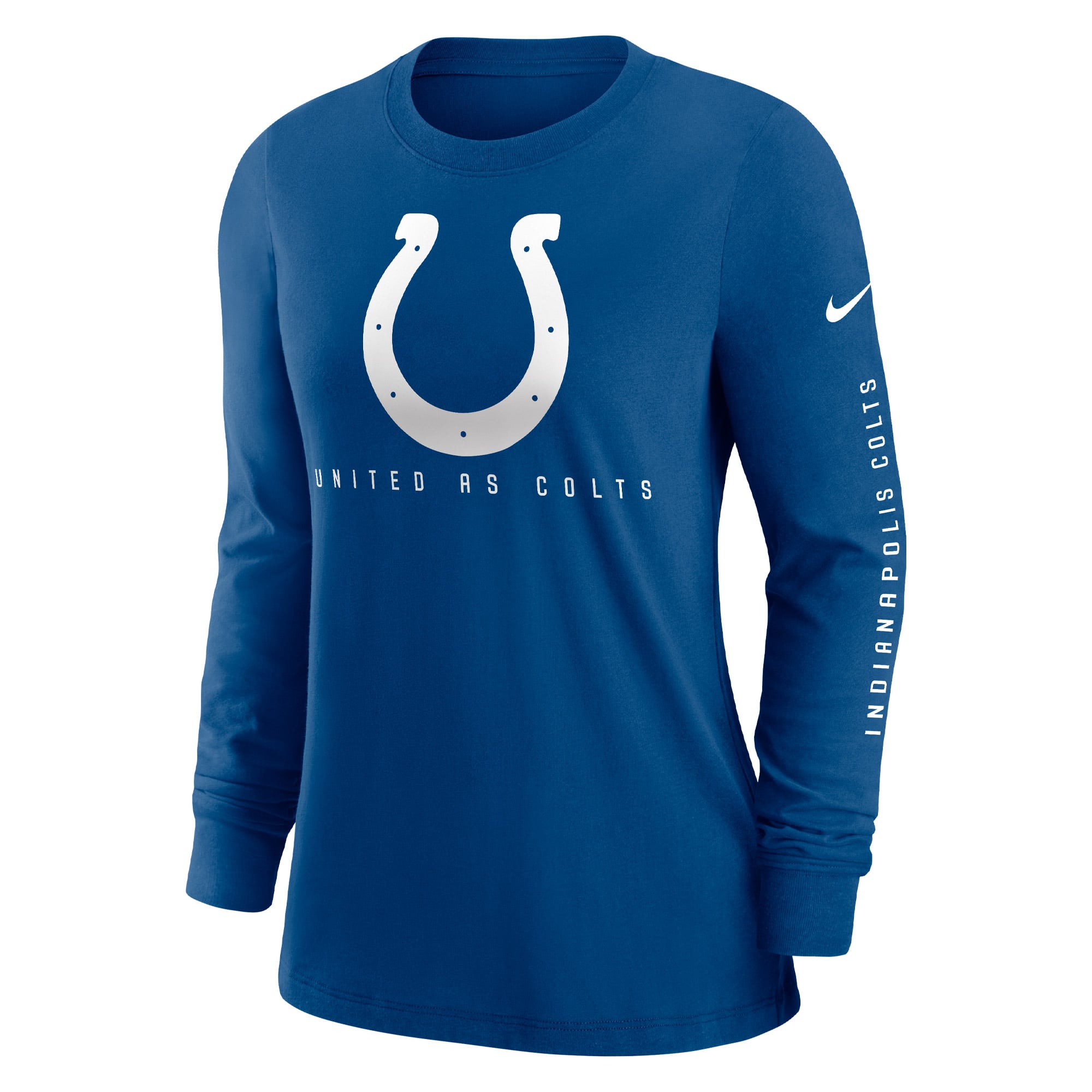 Women's Nike Royal Indianapolis Colts Prime Split Long Sleeve T-Shirt