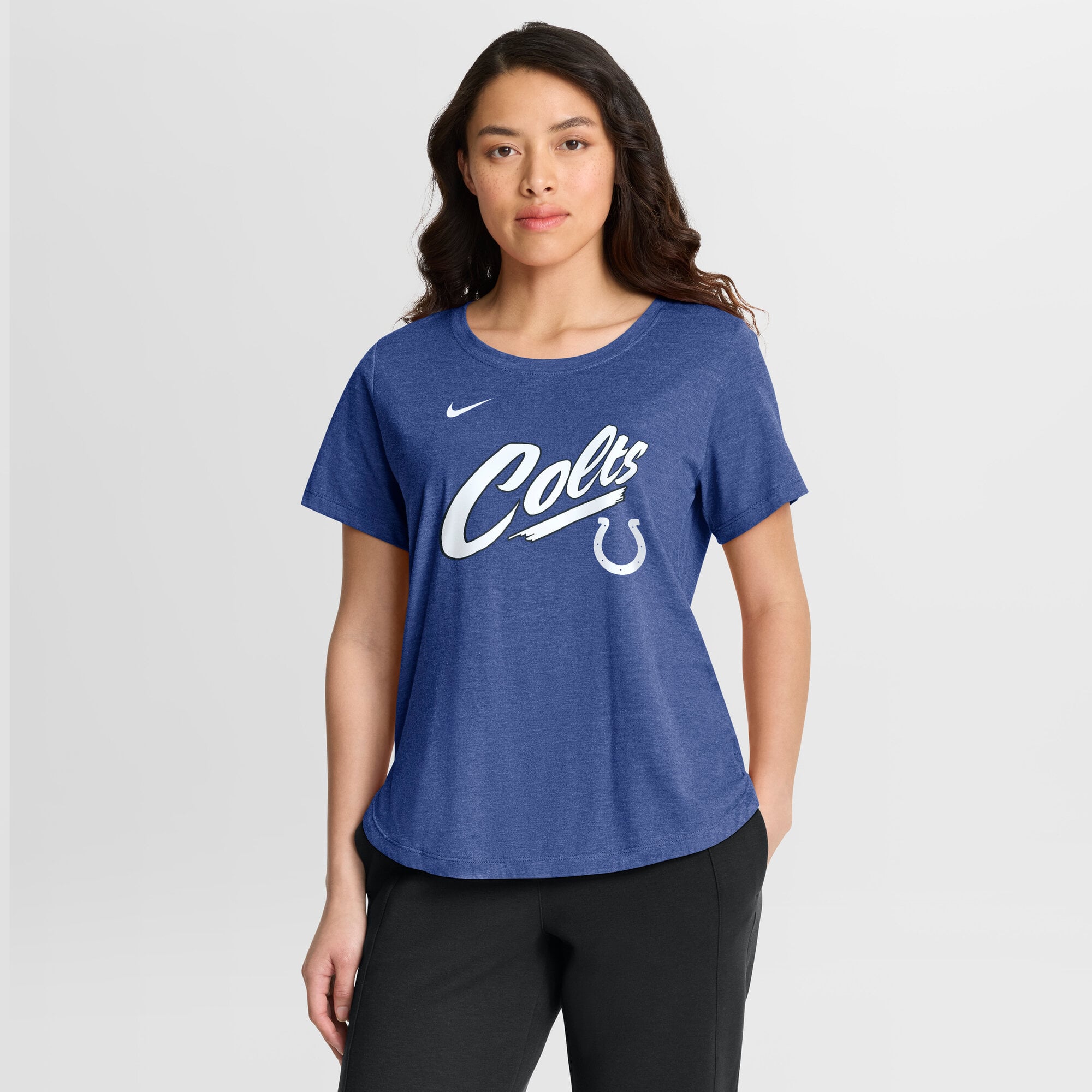 T-shirt Nike Royal Indianapolis Colts Primetime Tri-Blend pour femmes