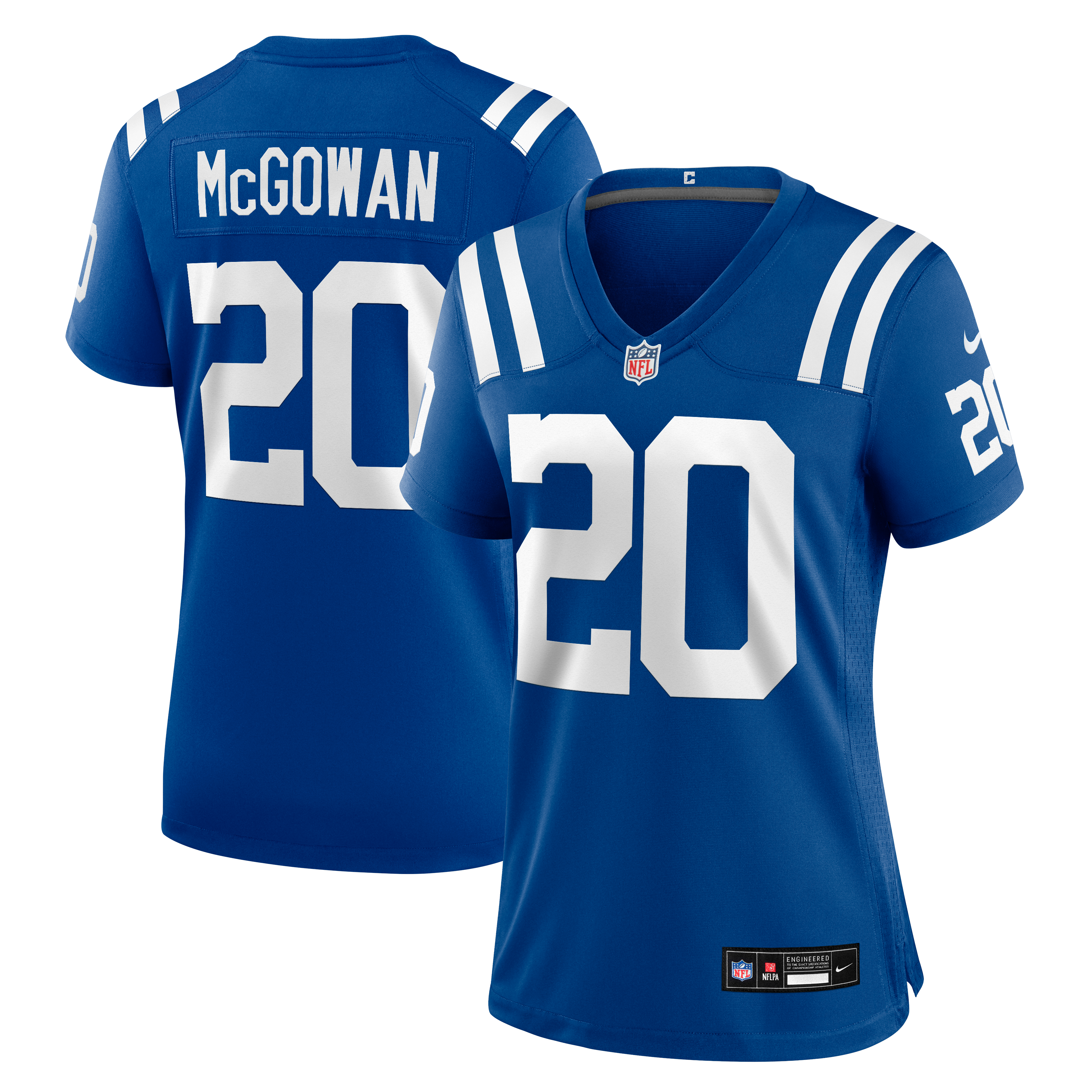 Maillot de match Nike Seth McGowan Royal Indianapolis Colts pour femmes