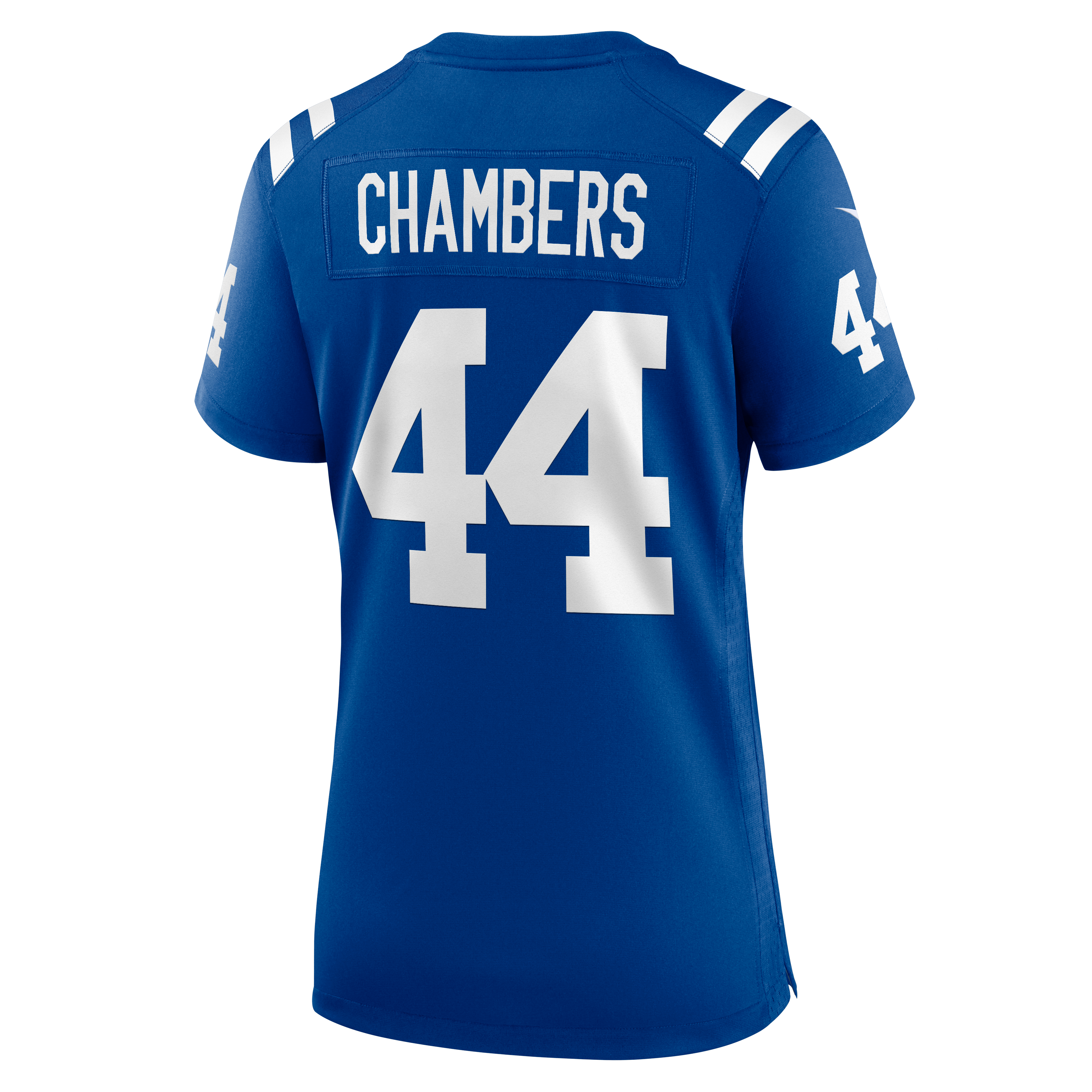 Maillot de match Nike Tahj Chambers Royal Indianapolis Colts pour femmes