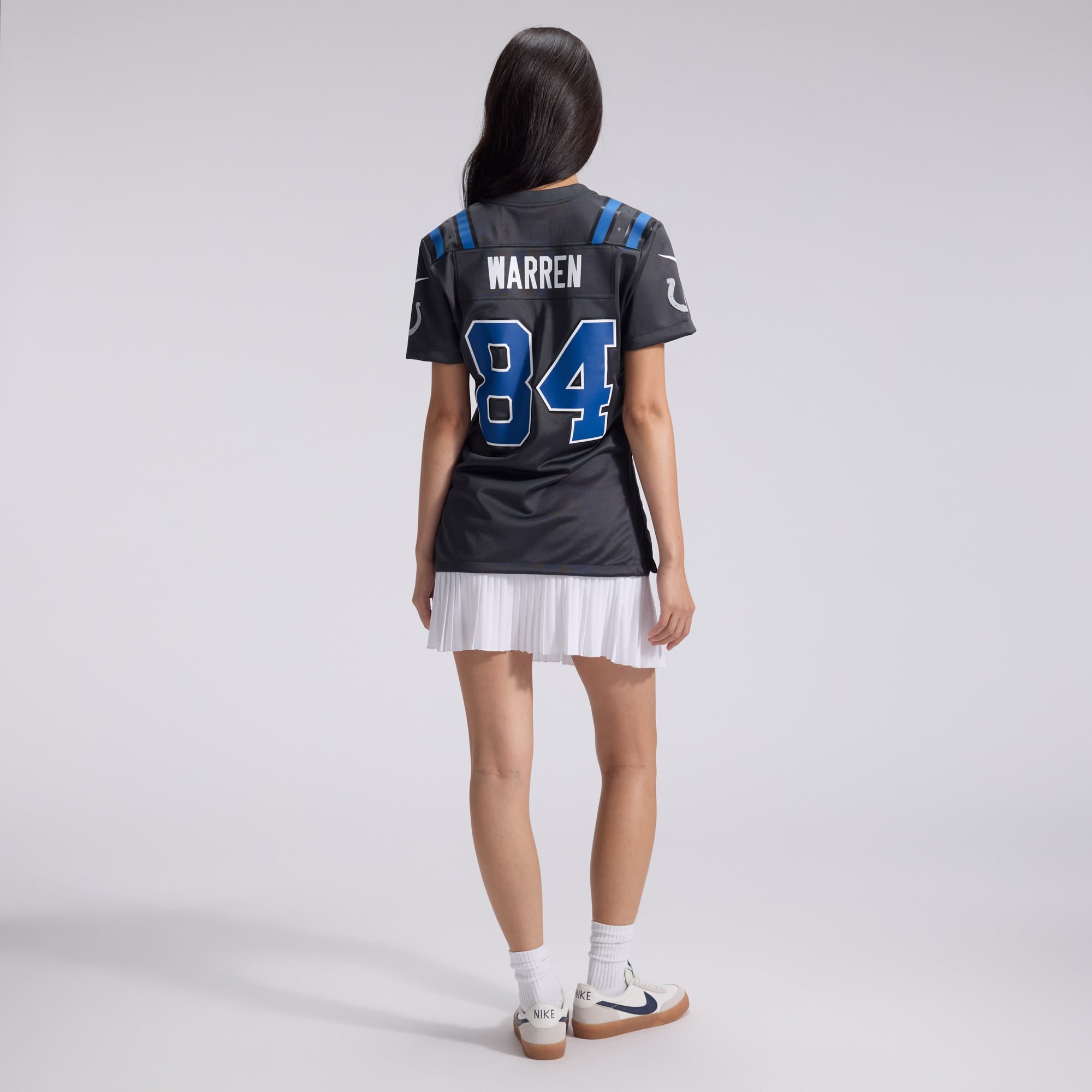 Women's Nike Tyler Warren Anthracite Indianapolis Colts 2026 Rivalries Collection Game Jersey