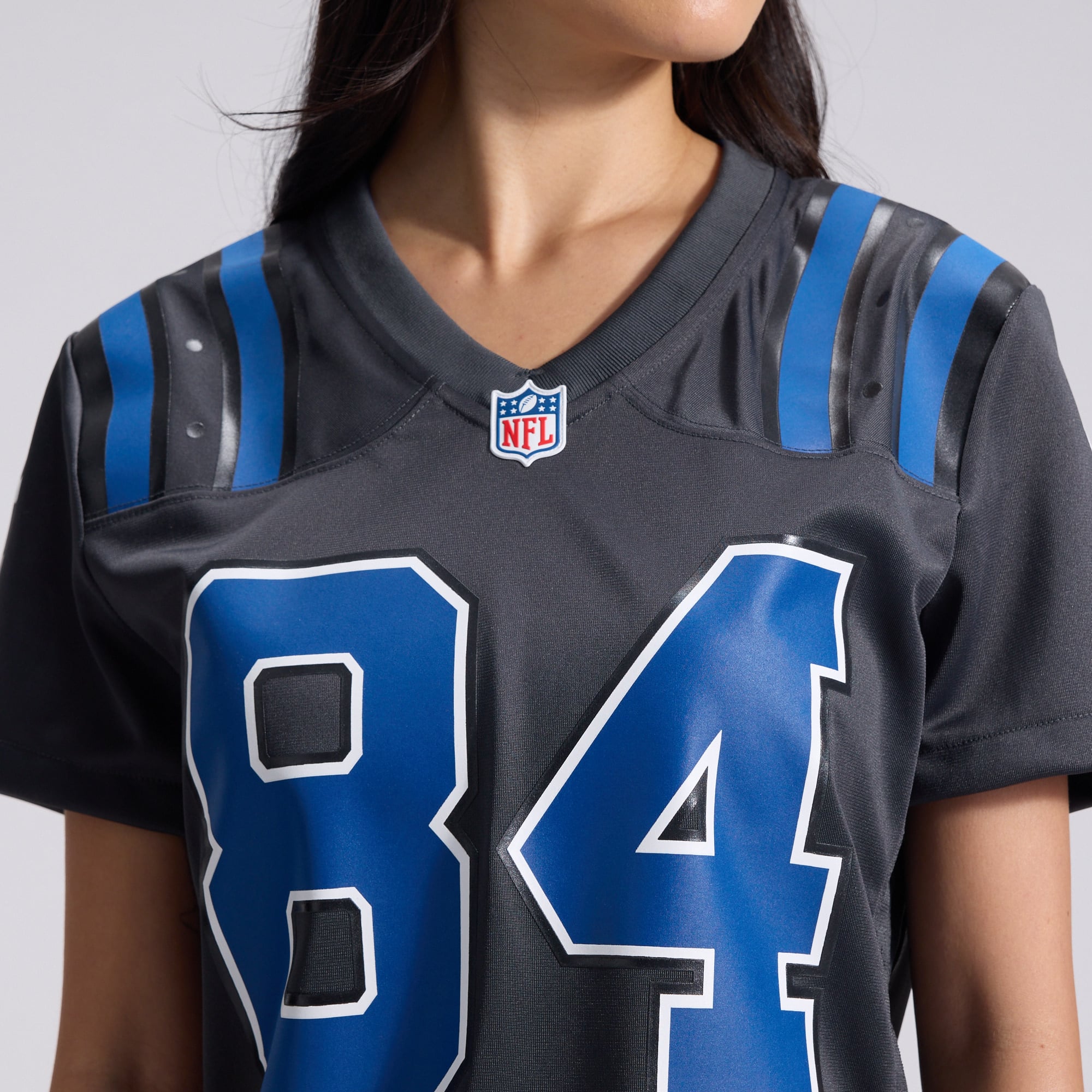 Women's Nike Tyler Warren Anthracite Indianapolis Colts 2026 Rivalries Collection Game Jersey