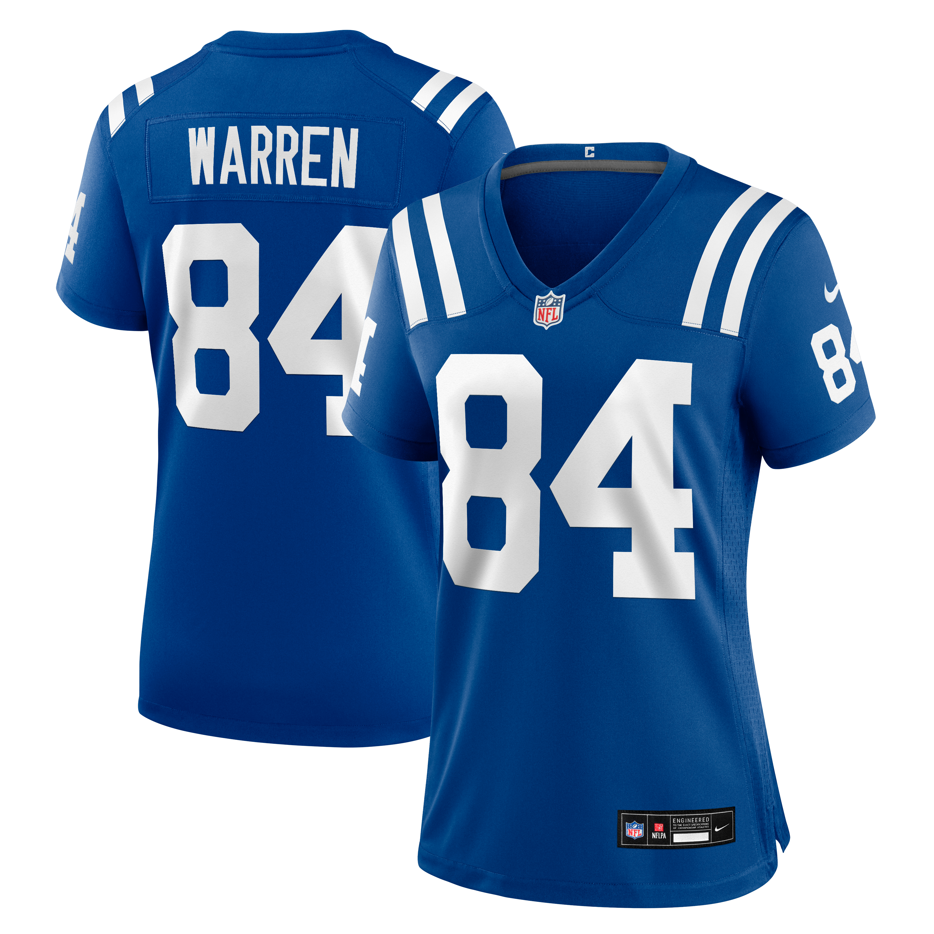 Maillot Nike Tyler Warren Royal pour femme des Indianapolis Colts