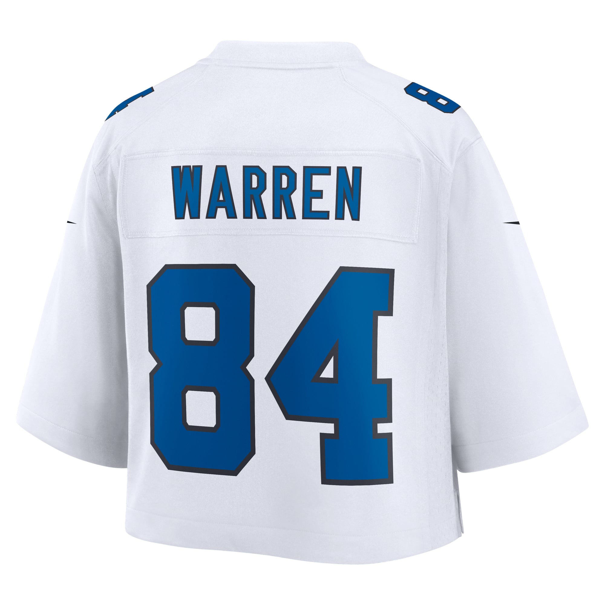 Maillot de match court Nike Tyler Warren blanc Indianapolis Colts pour femme