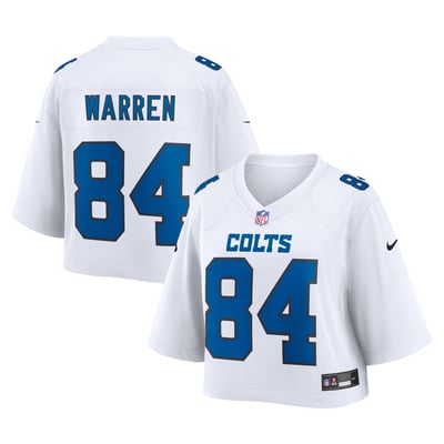 Tyler Warren Indianapolis Colts Nike Women's Cropped Fashion Game Jersey - White