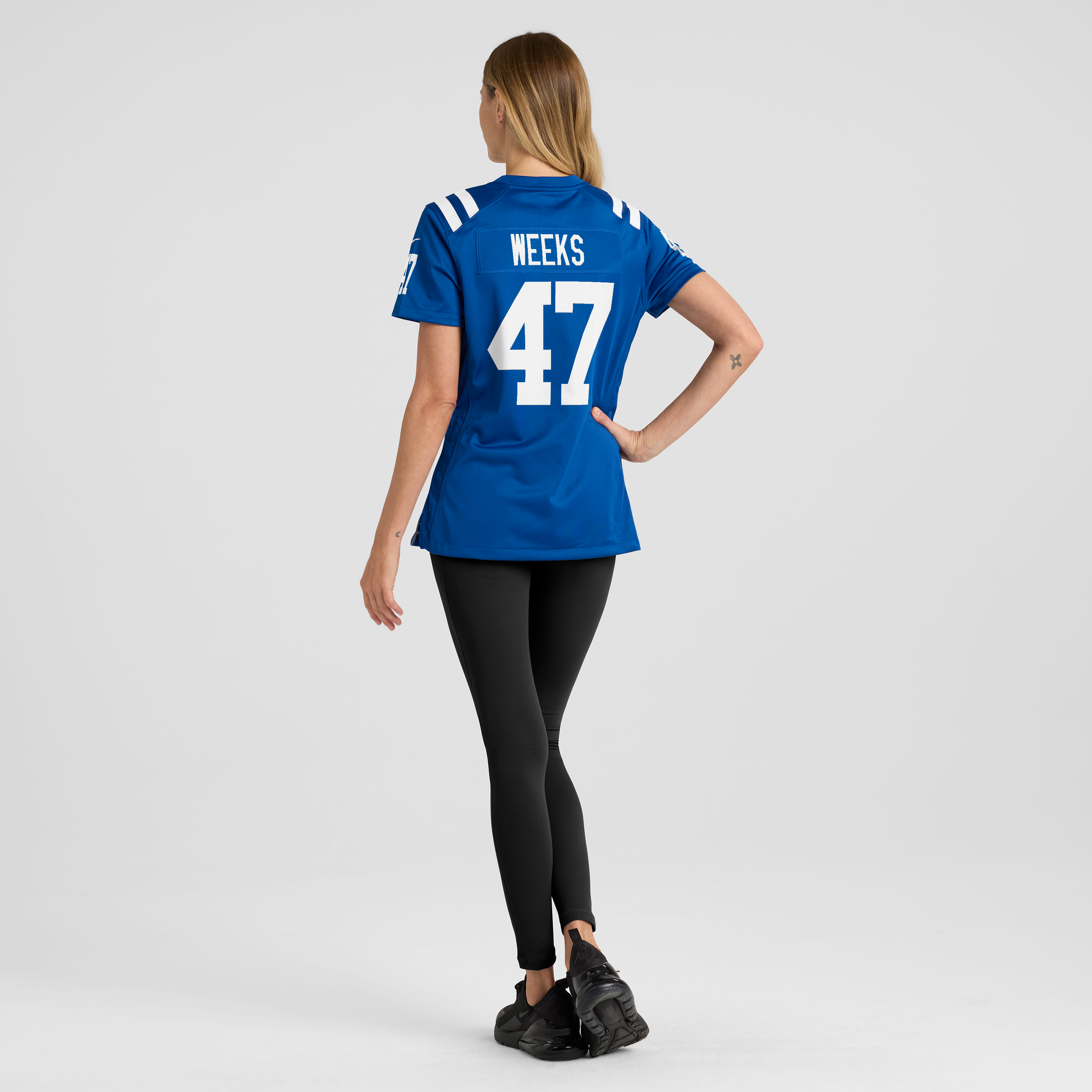 Women's Nike West Weeks Royal Indianapolis Colts Team Game Jersey
