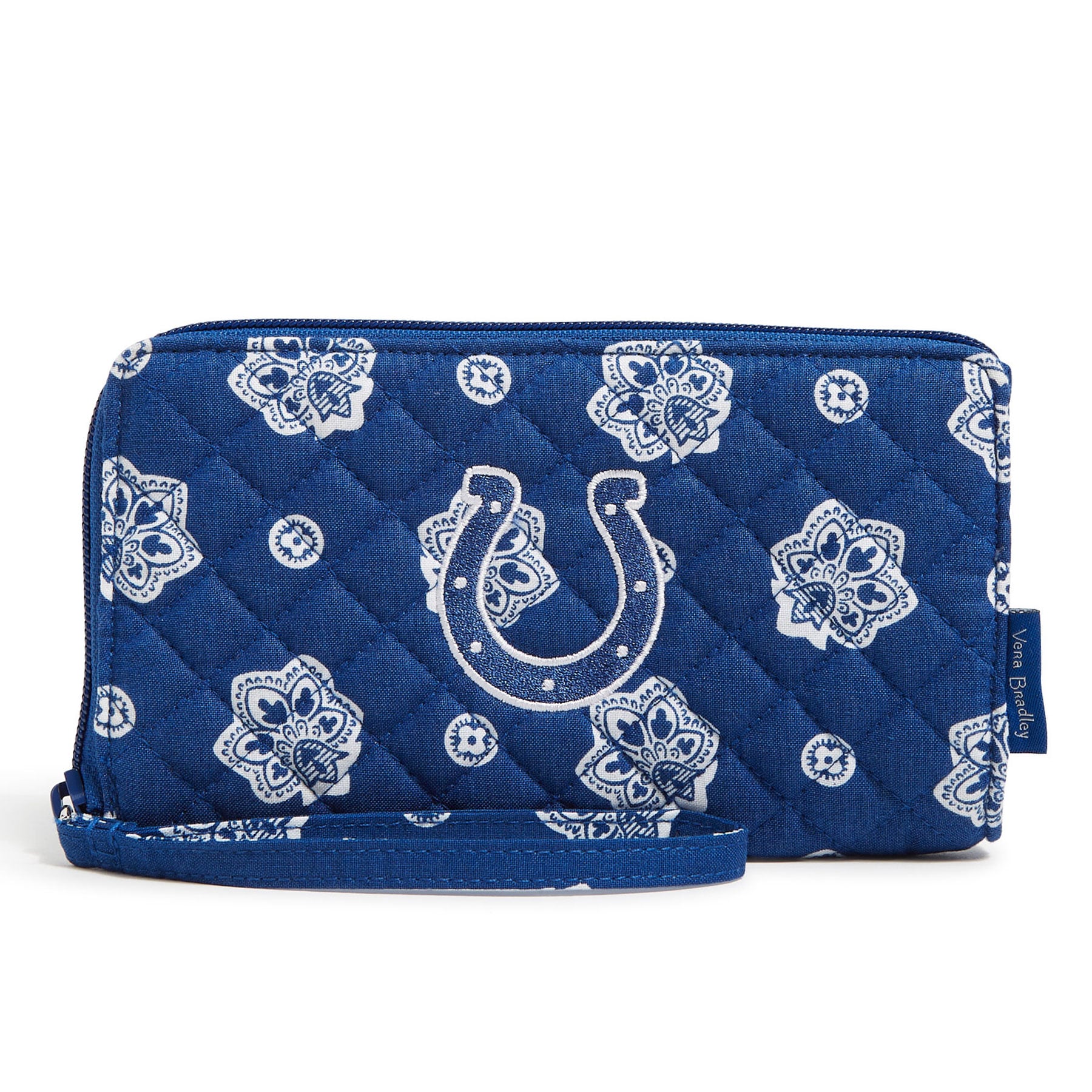 Women's Vera Bradley Indianapolis Colts RFID Front-Zip Wristlet