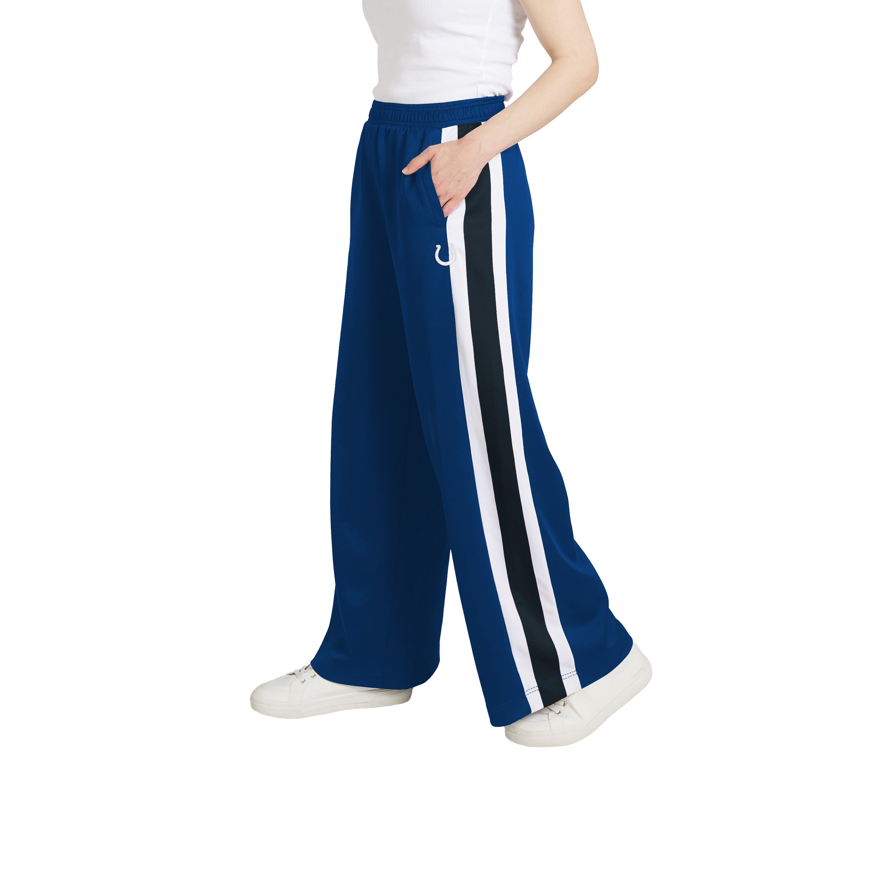 Pantalon de survêtement rayé Indianapolis Colts la marque WEAR by Erin Andrews pour femmes