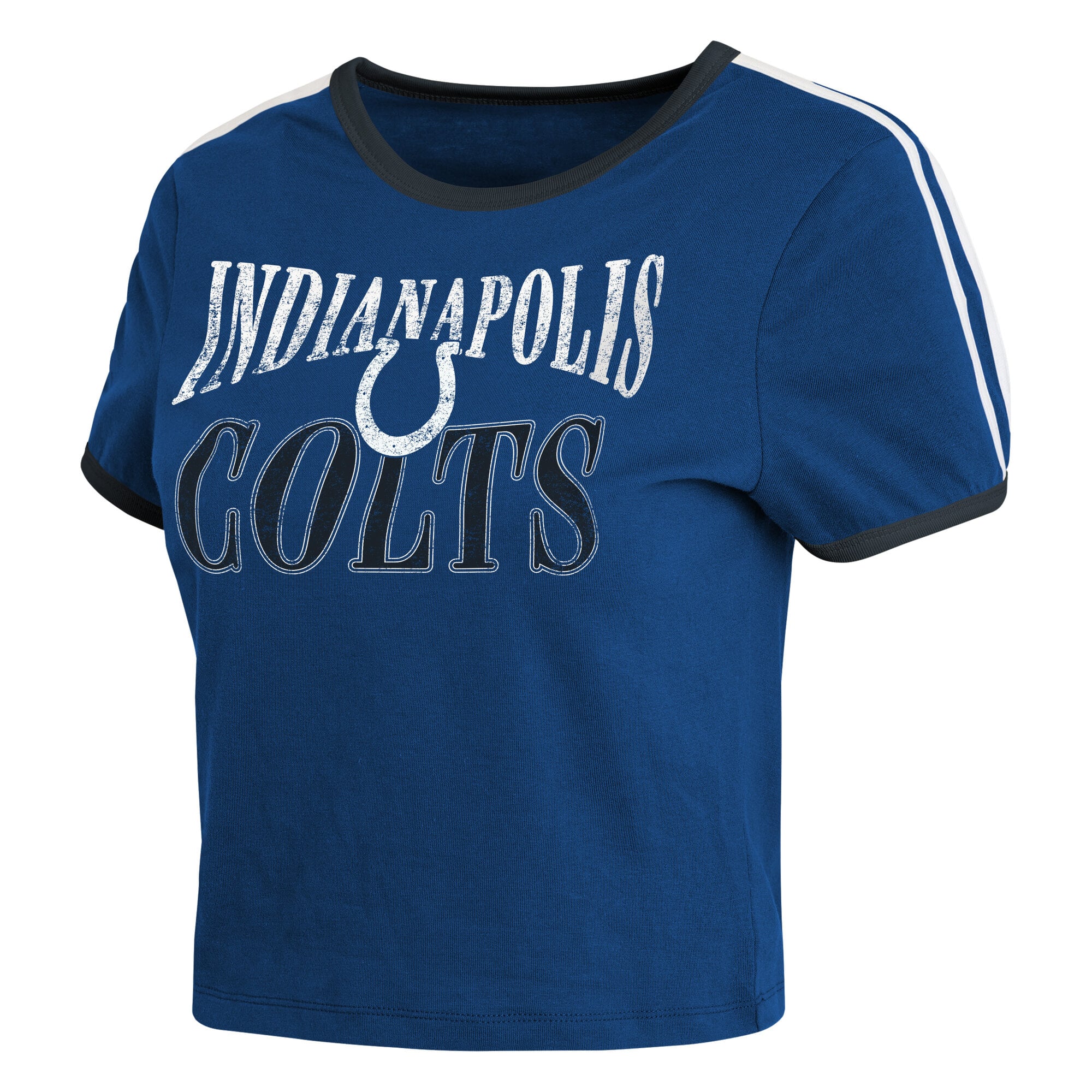 T-shirt court à col rond pour bébé, collection femme WEAR by Erin Andrews Royal Indianapolis Colts