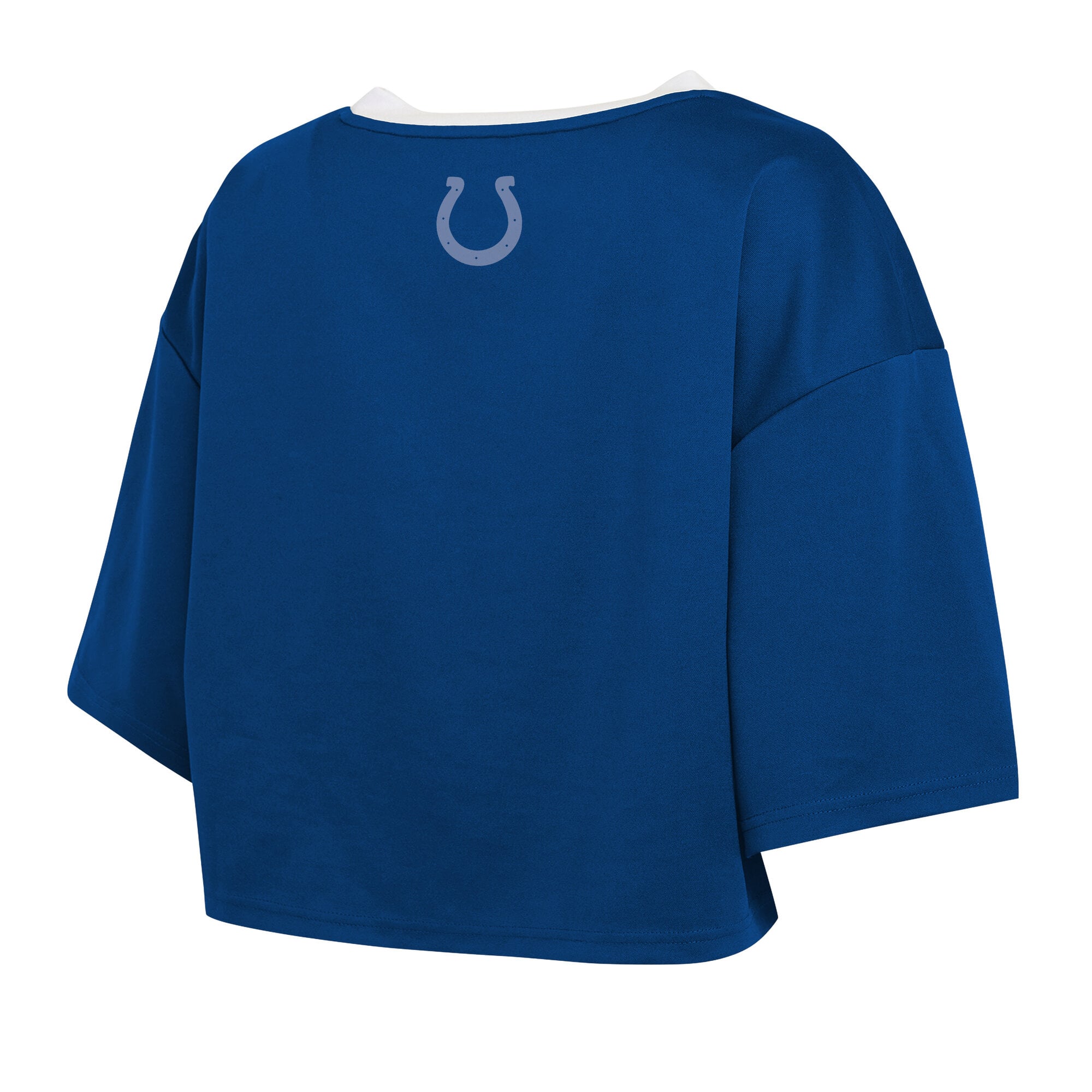 T-shirt court à col en V pour femme WEAR by Erin Andrews Royal Indianapolis Colts