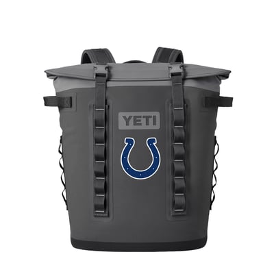  Indianapolis Colts YETI Hopper M20 Soft Cooler Backpack - Charcoal