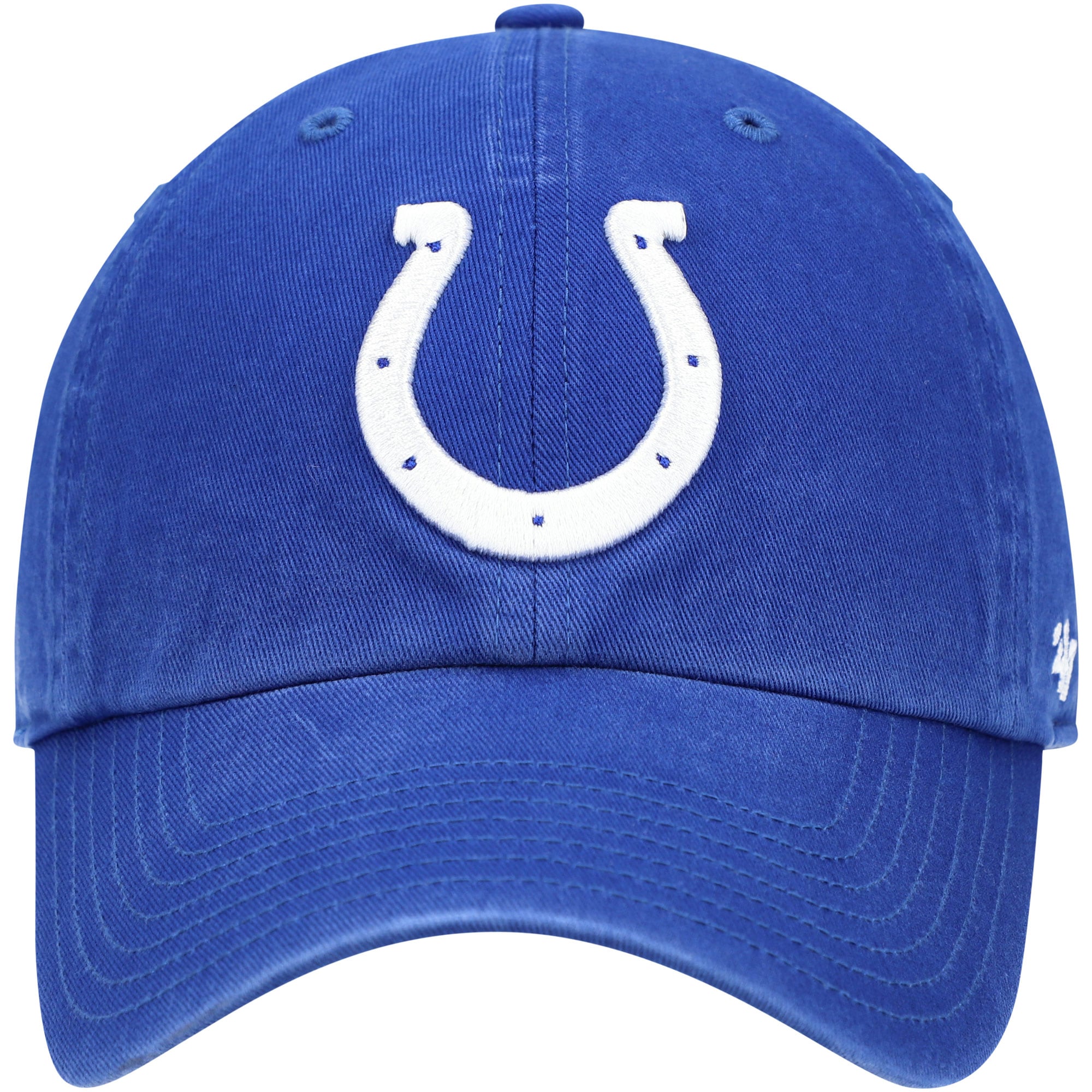 Youth '47 Royal Indianapolis Colts Logo Clean Up Adjustable Hat