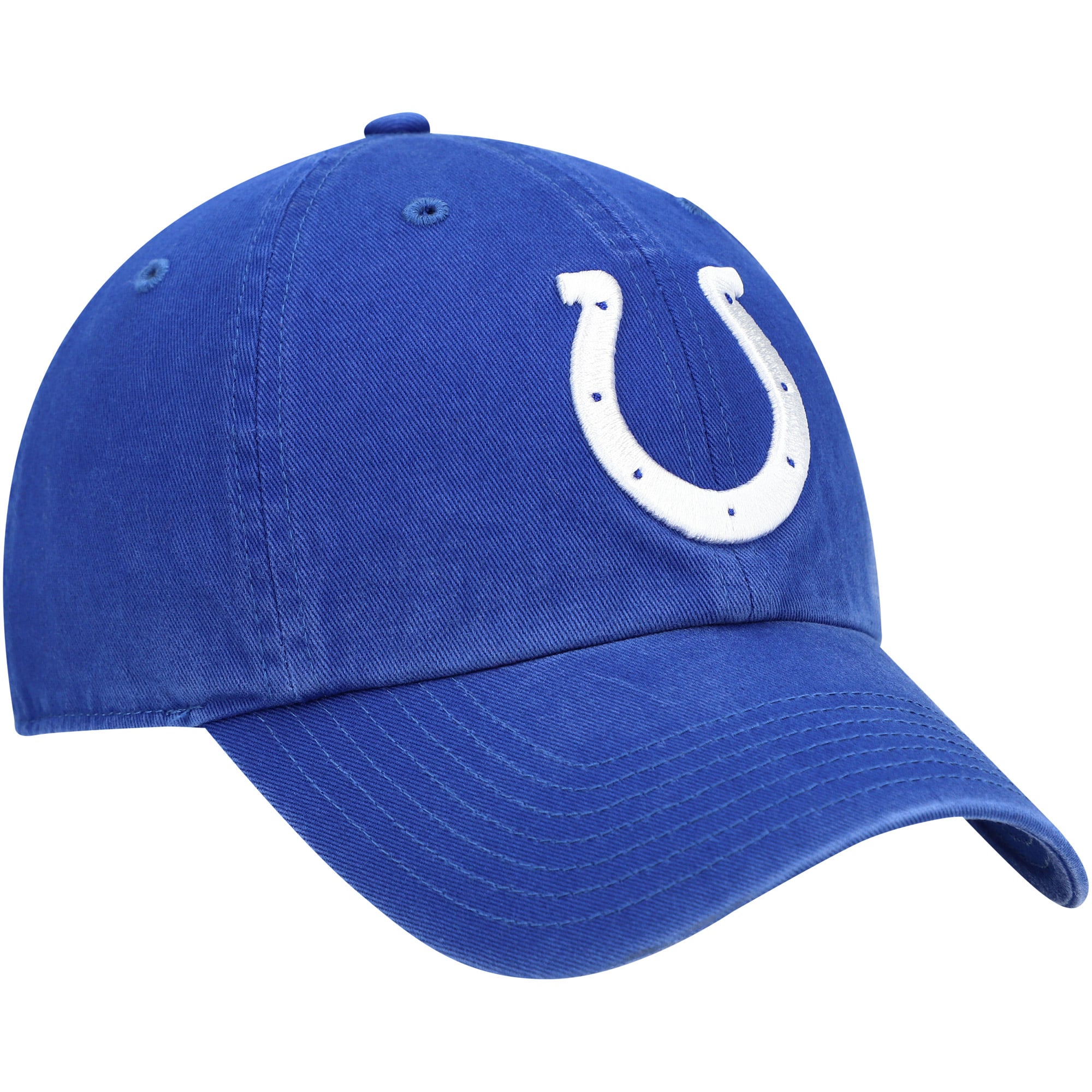 Youth '47 Royal Indianapolis Colts Logo Clean Up Adjustable Hat
