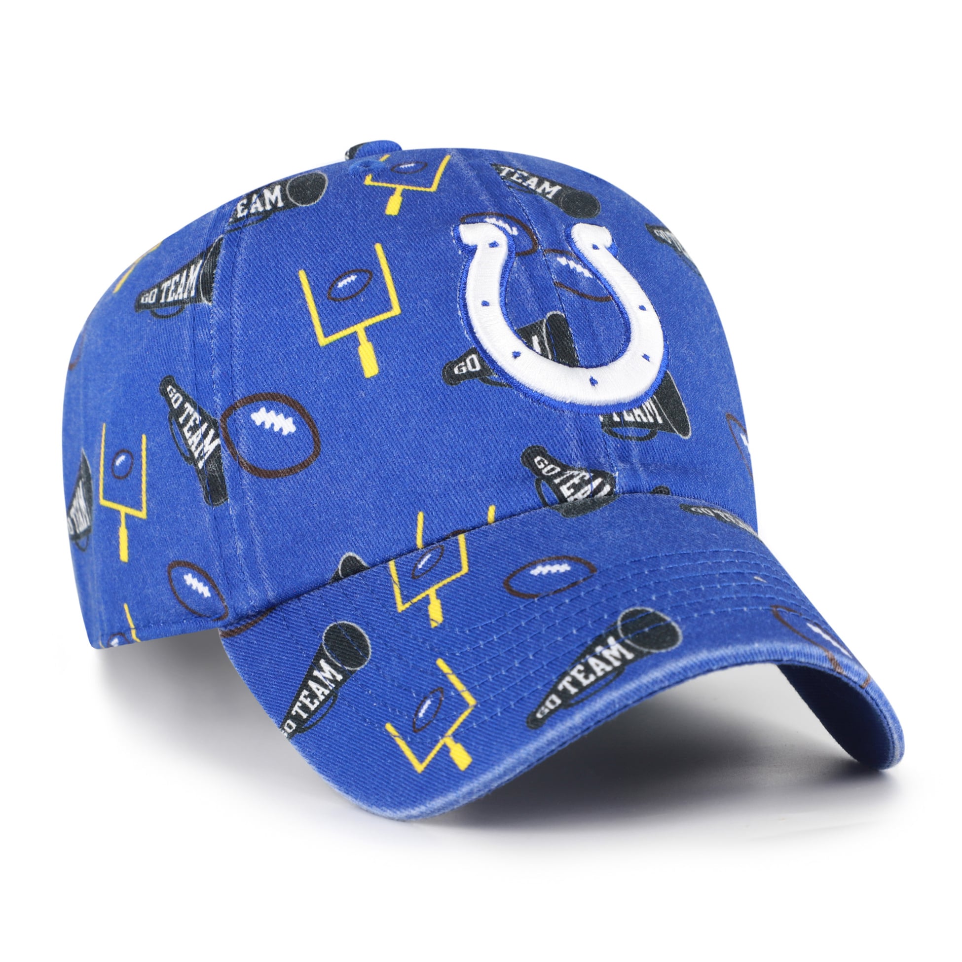 Youth '47 Royal Indianapolis Colts Stomping Ground Clean Up Adjustable Hat