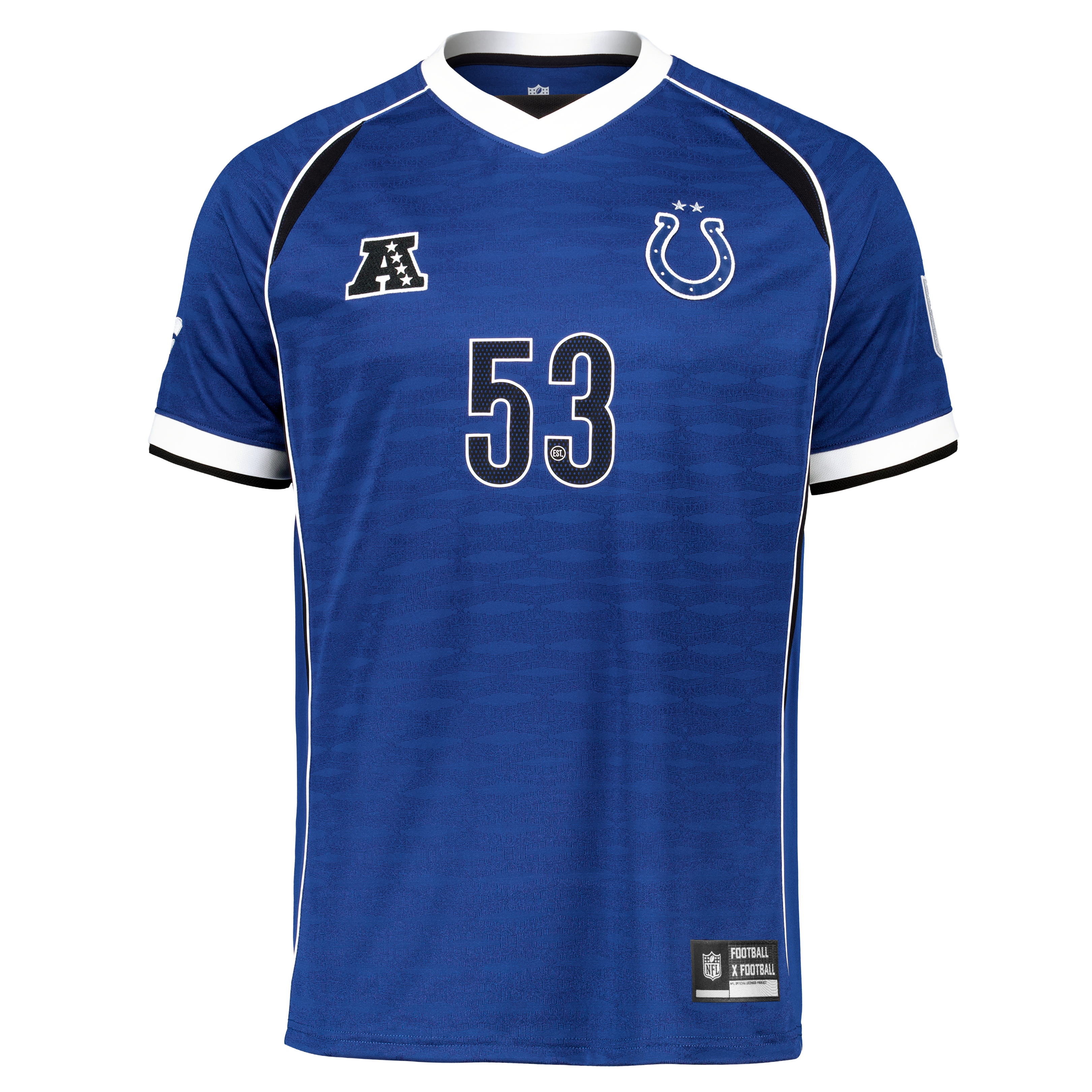 T-shirt de supporter Youth Fanatics Royal Indianapolis Colts Football x à col en V