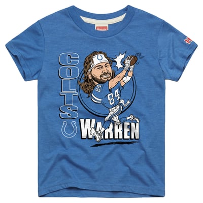 Tyler Warren Indianapolis Colts Homage Youth Caricature T-Shirt - Royal