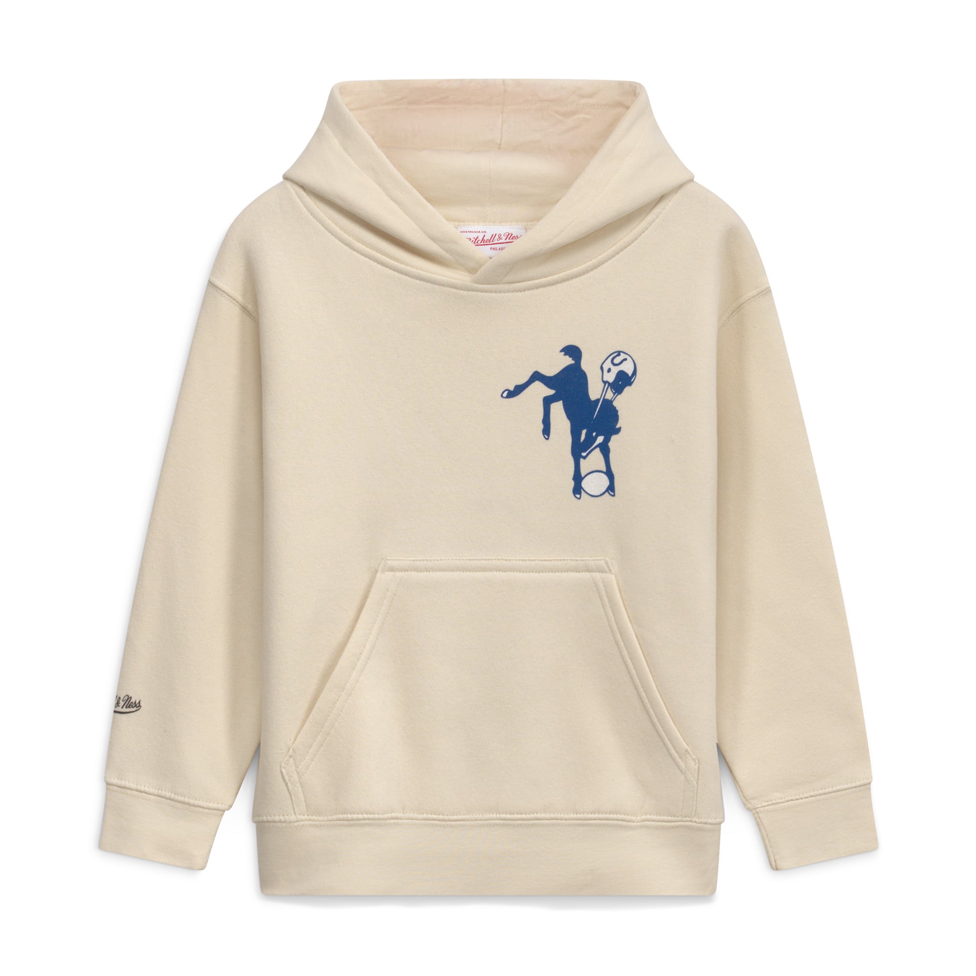 Youth Mitchell & Ness Natural Indianapolis Colts Sport Magnet Hoodie