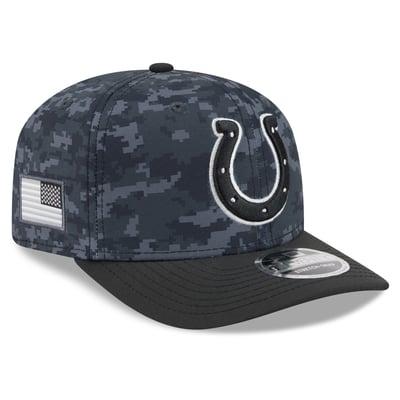 Indianapolis Colts New Era Youth 2026 Salute To Service 9SEVENTY Adjustable Hat - Black