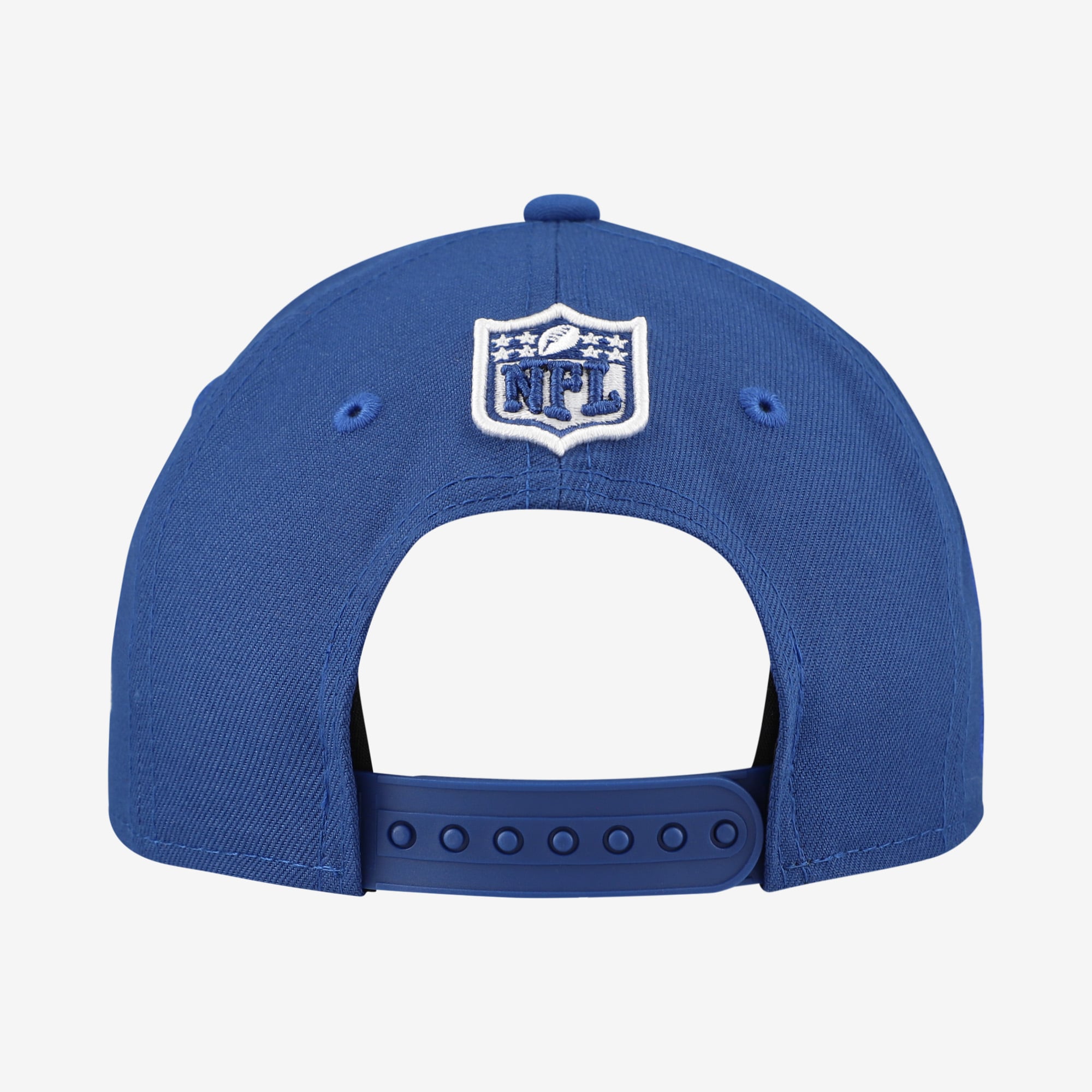 Casquette ajustable New Era 9FORTY bleue Indianapolis Colts pour jeunes, motif dessin animé.