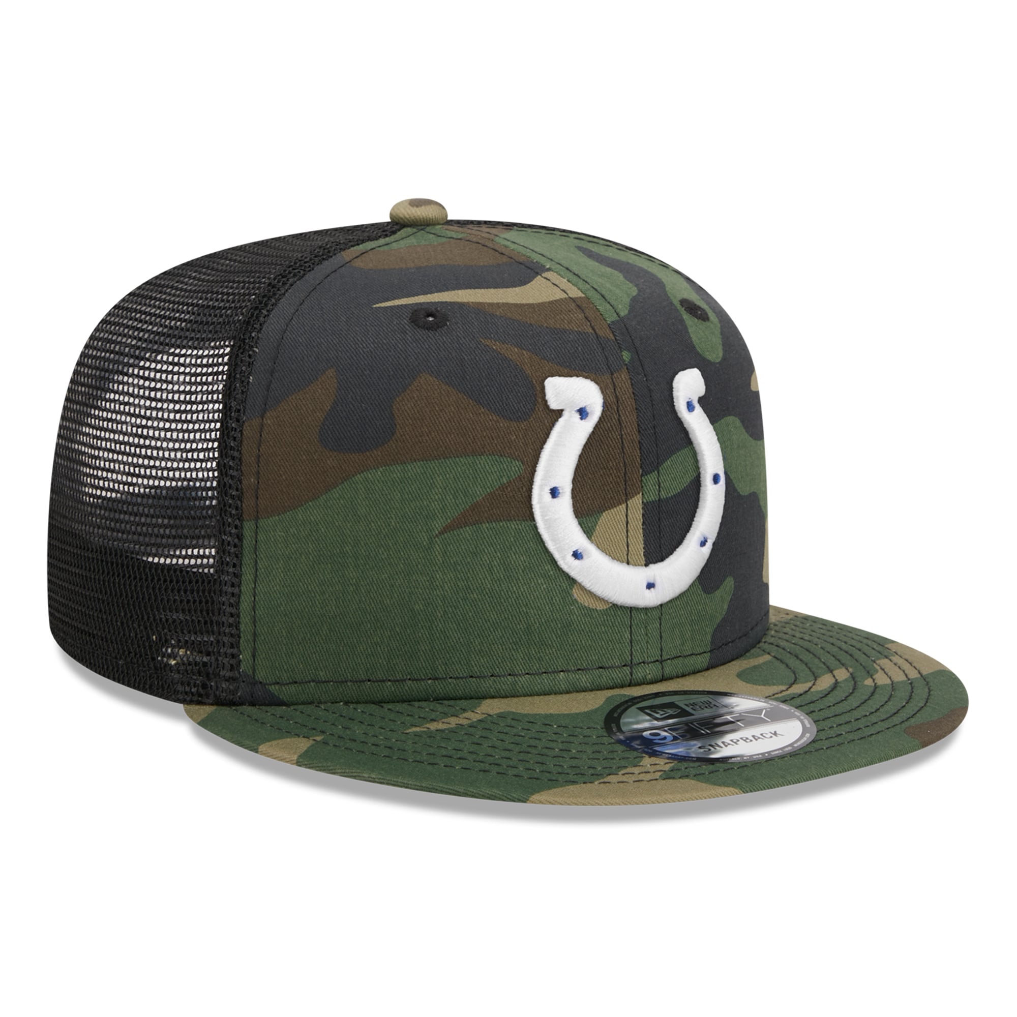 Casquette New Era Camo Indianapolis Colts Main Trucker 9FIFTY Snapback pour jeune