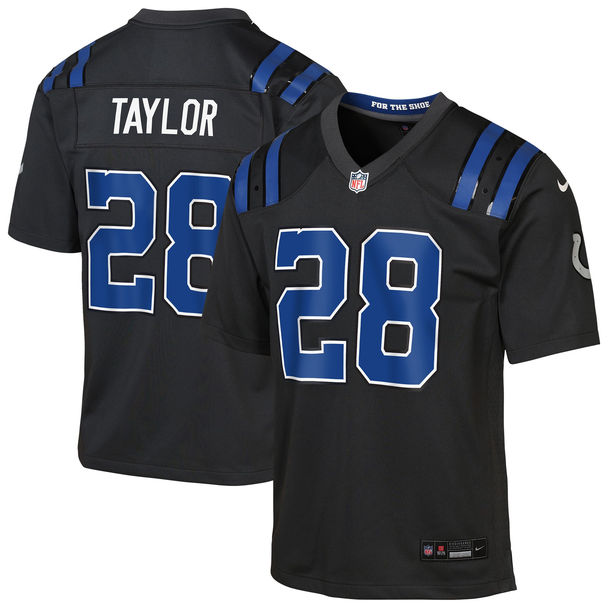 Youth Nike Jonathan Taylor Anthracite Indianapolis Colts 2026 Rivalries Collection Game Jersey