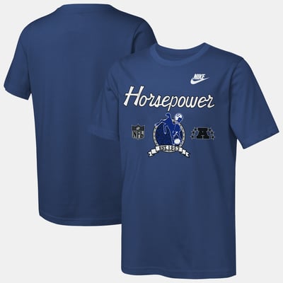  Indianapolis Colts Nike Youth Hometown Rewind Slub Dri-FIT T-Shirt - Royal