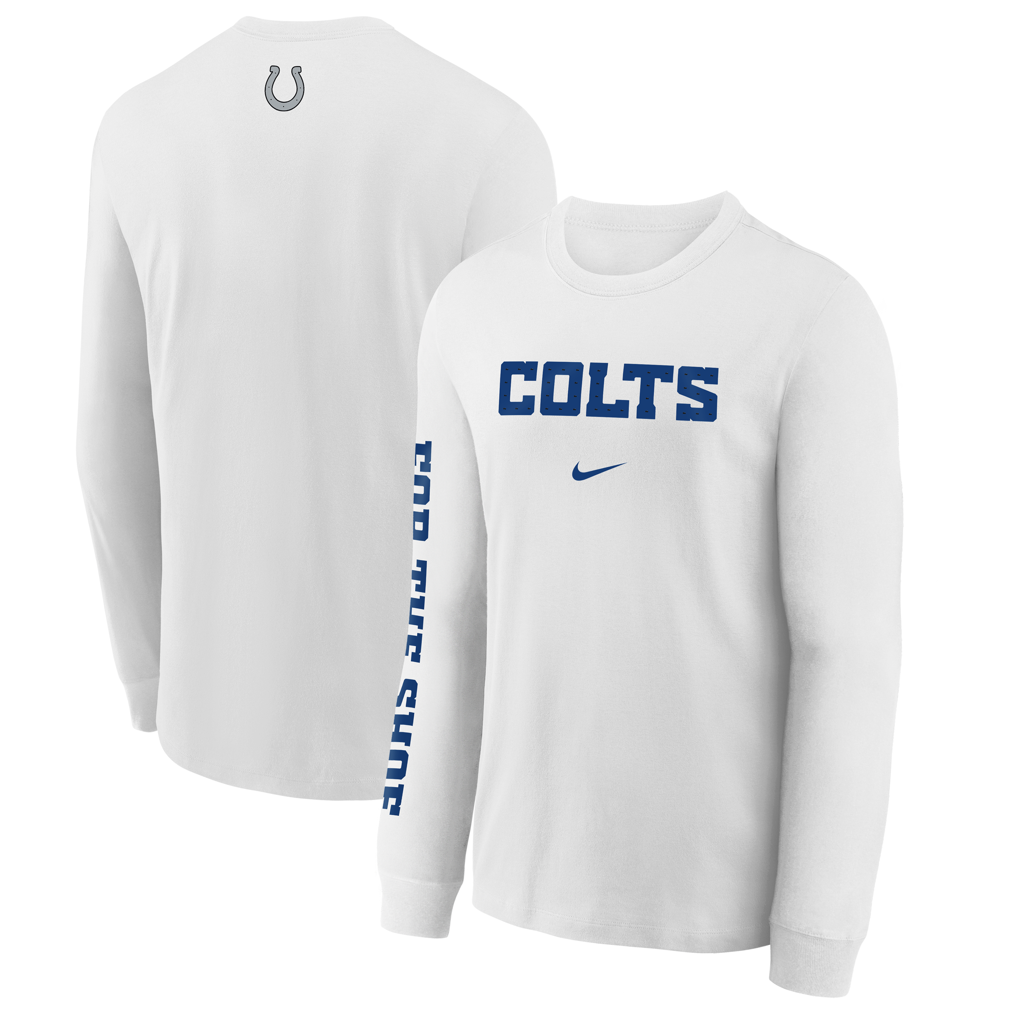Youth Nike  White Indianapolis Colts 2026 Rivalries Collection Max90 Long Sleeve T-Shirt