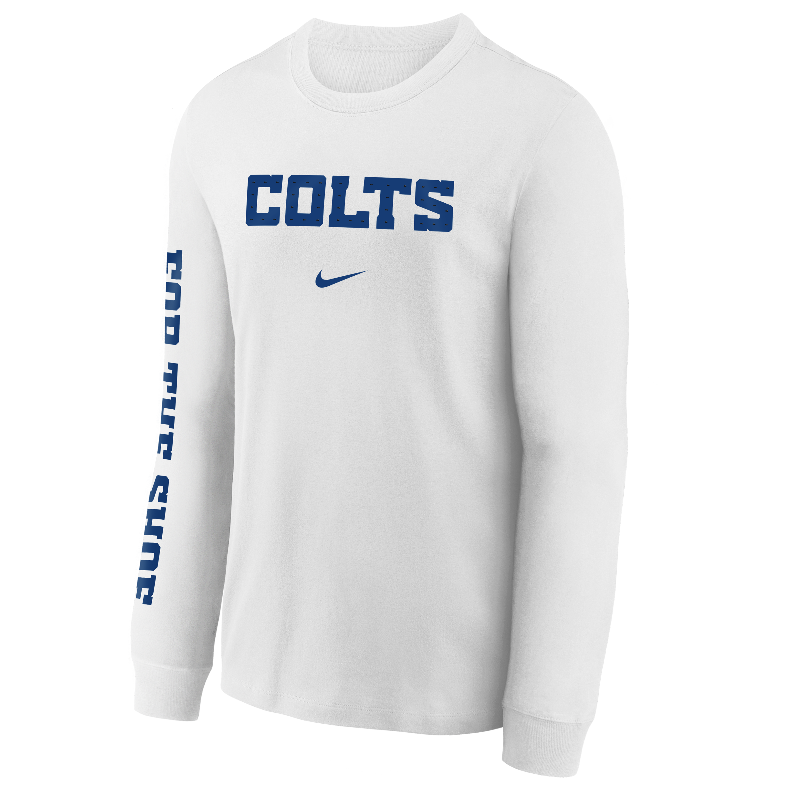 Youth Nike  White Indianapolis Colts 2026 Rivalries Collection Max90 Long Sleeve T-Shirt