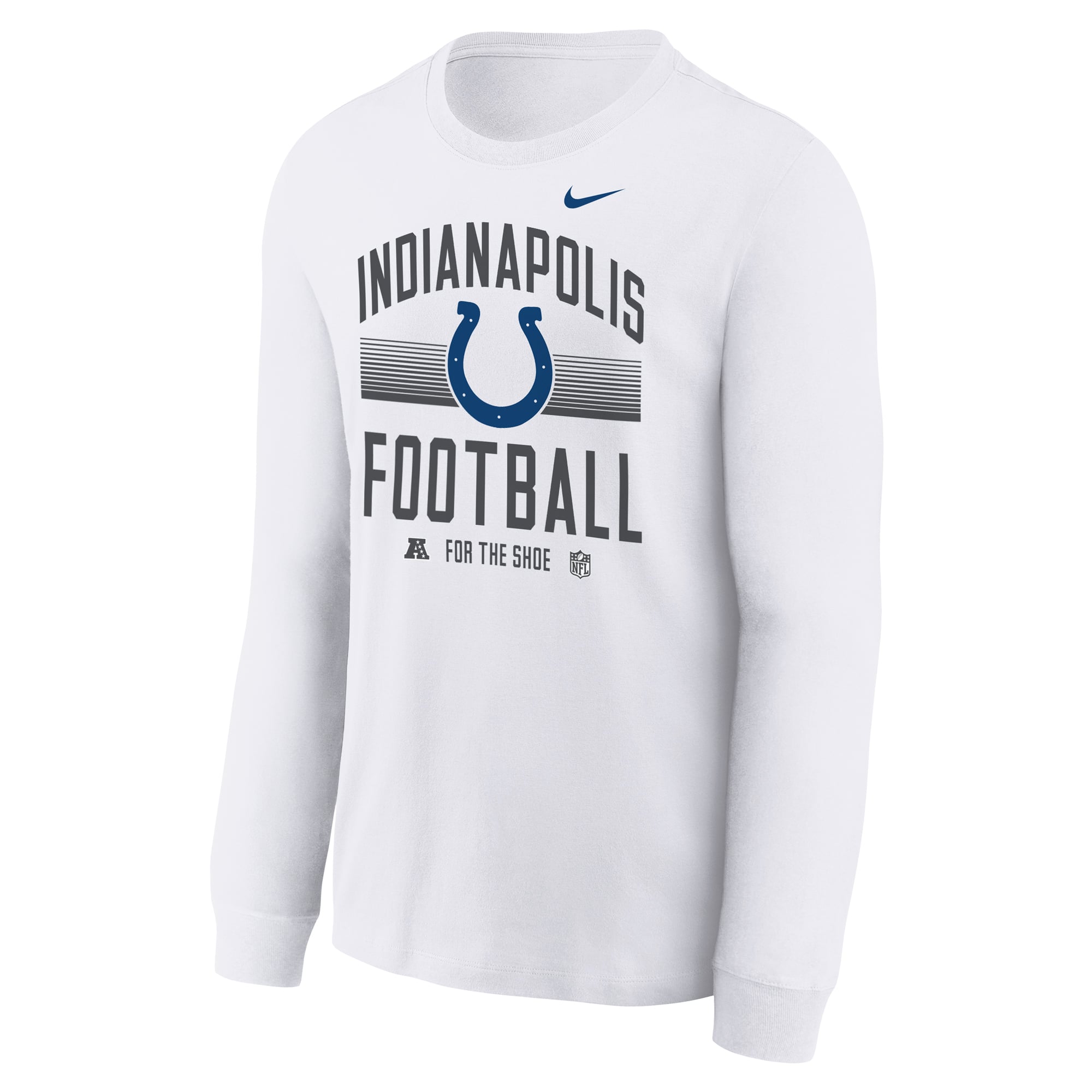 T-shirt à manches longues Nike Essential blanc Indianapolis Colts pour jeunes
