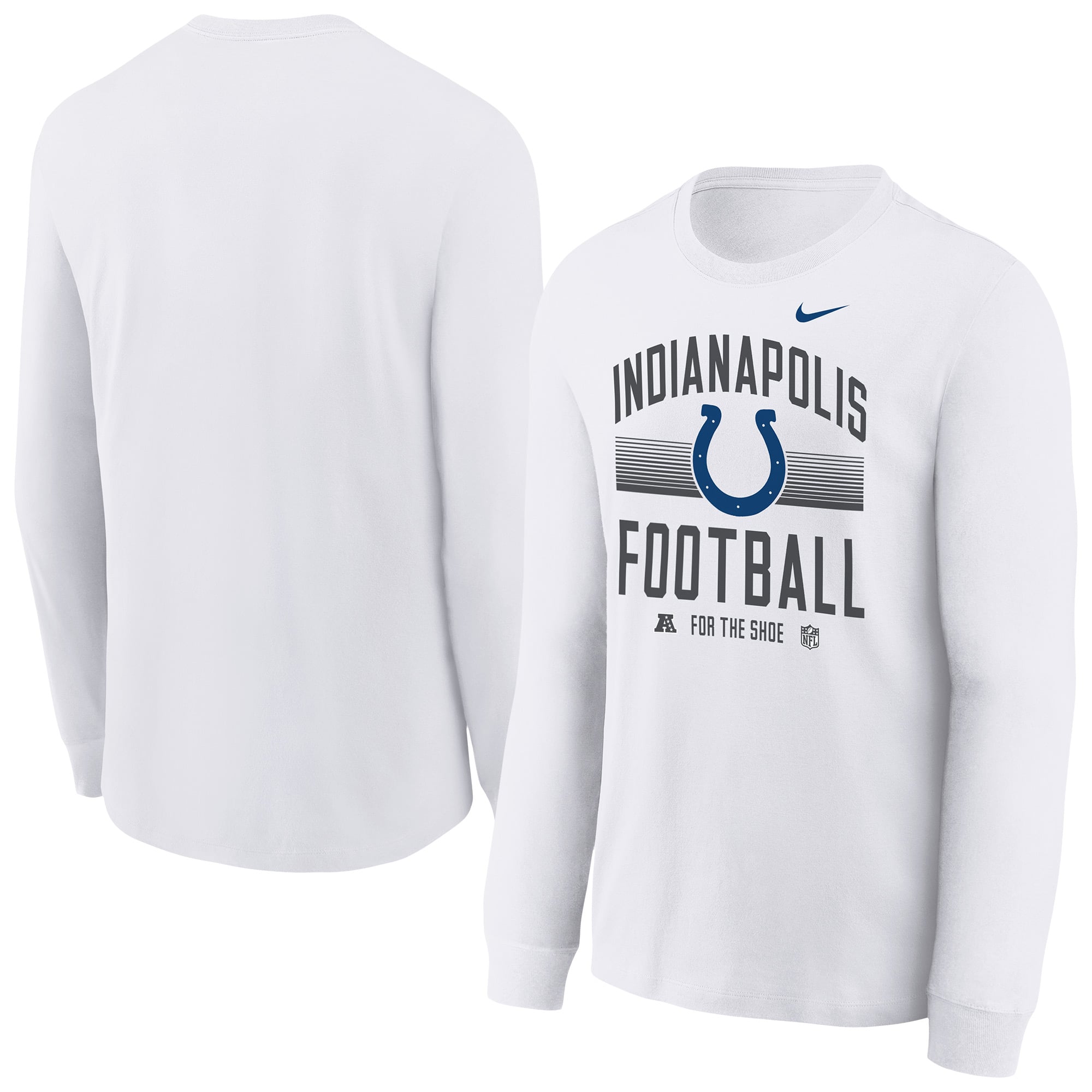 T-shirt à manches longues Nike Essential blanc Indianapolis Colts pour jeunes
