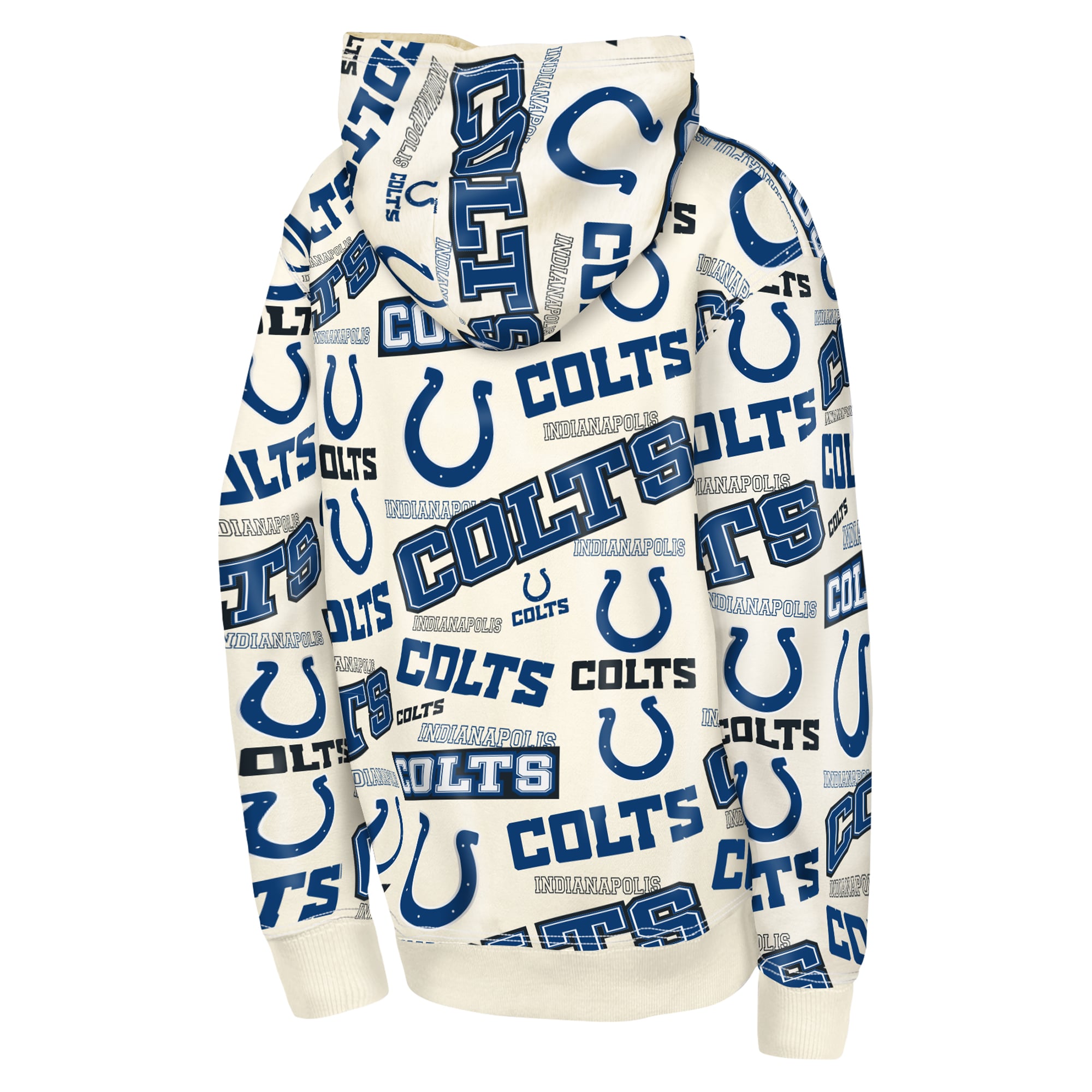 Youth Outerstuff Cream Indianapolis Colts Shake & Bake Hoodie